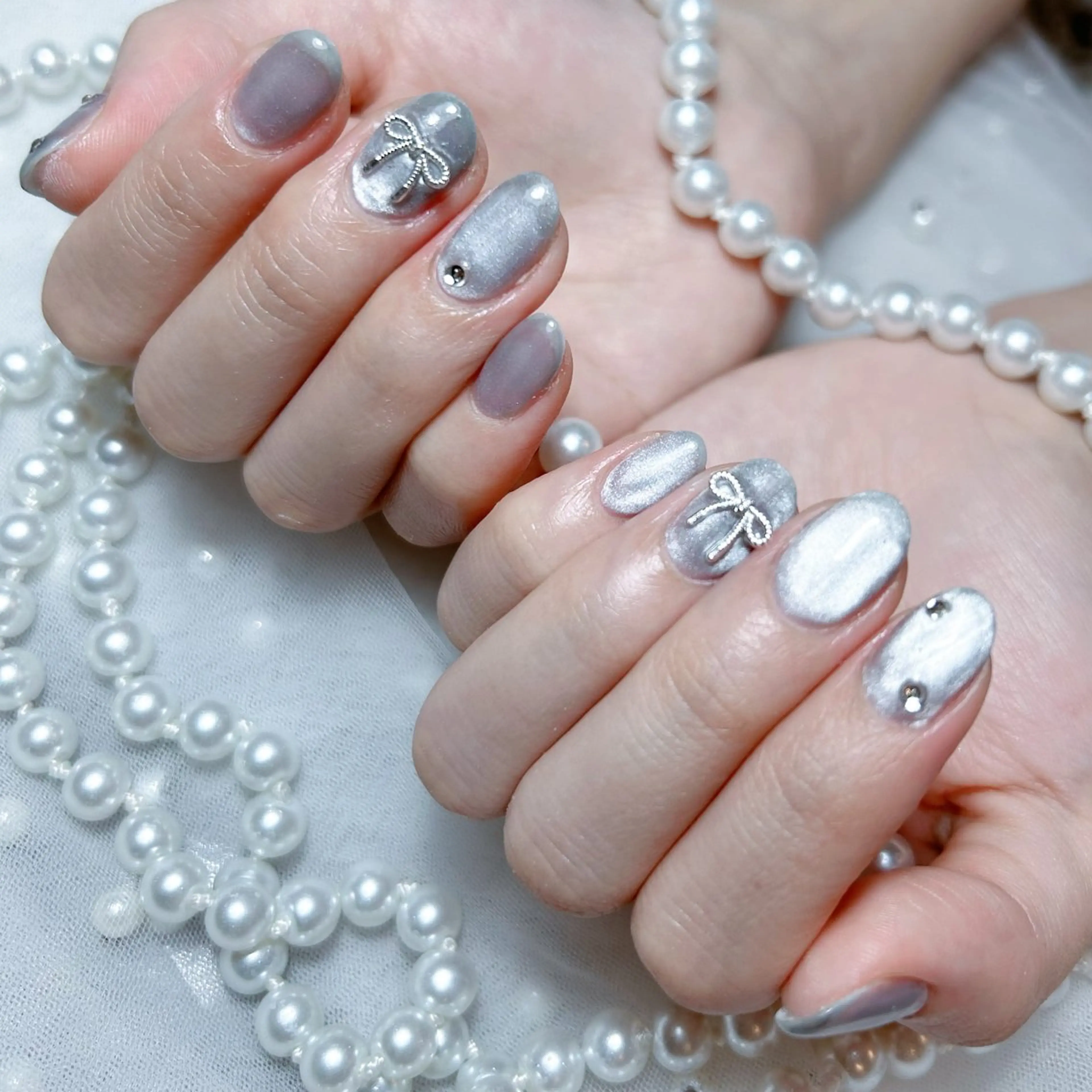 ネイル ハンドネイル Yudia🩵 Yuiのネイルデザイン