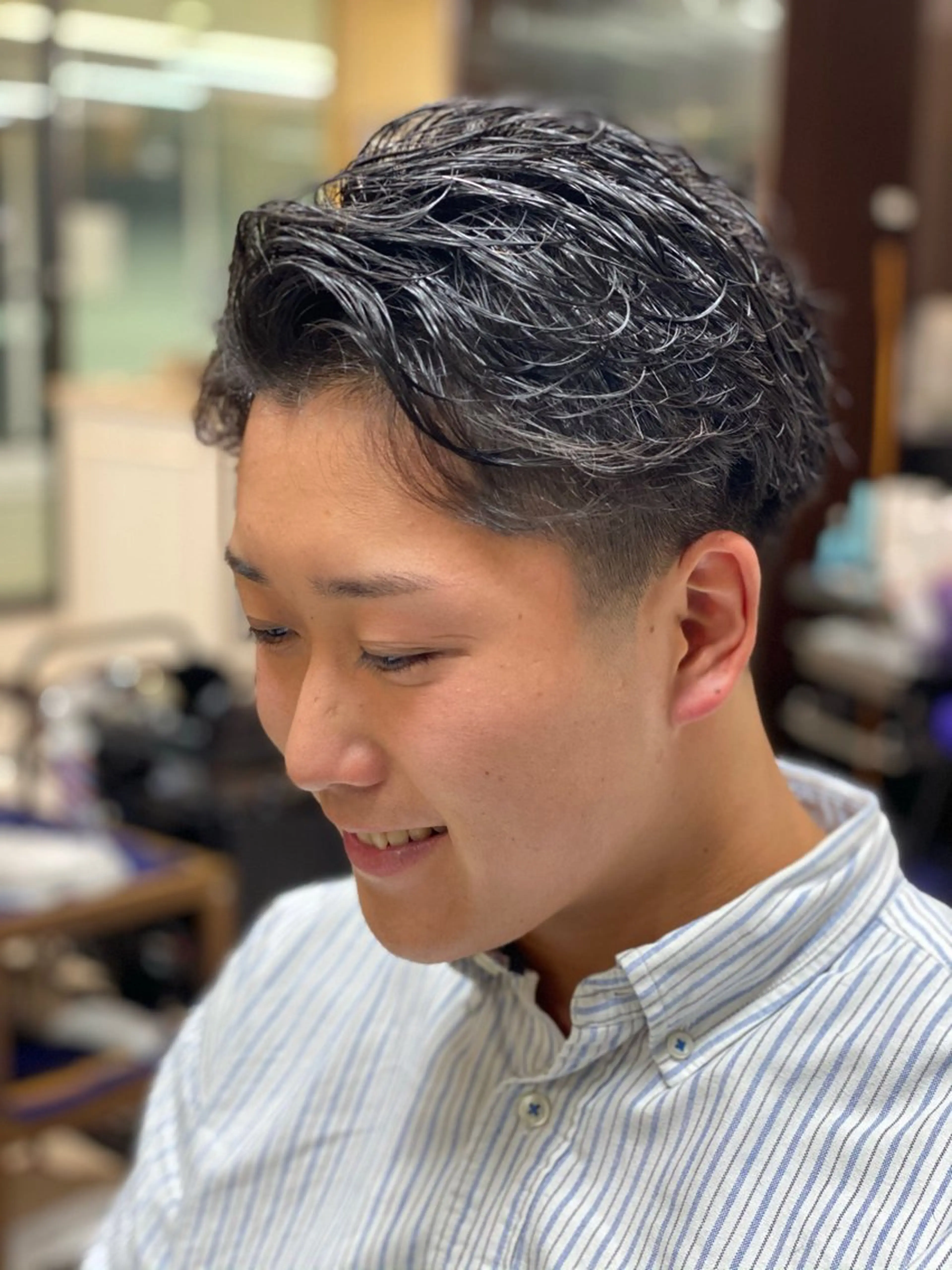 ショート メンズ Noisyle 北堀江店所属・爆モテ パーマのヘアスタイル