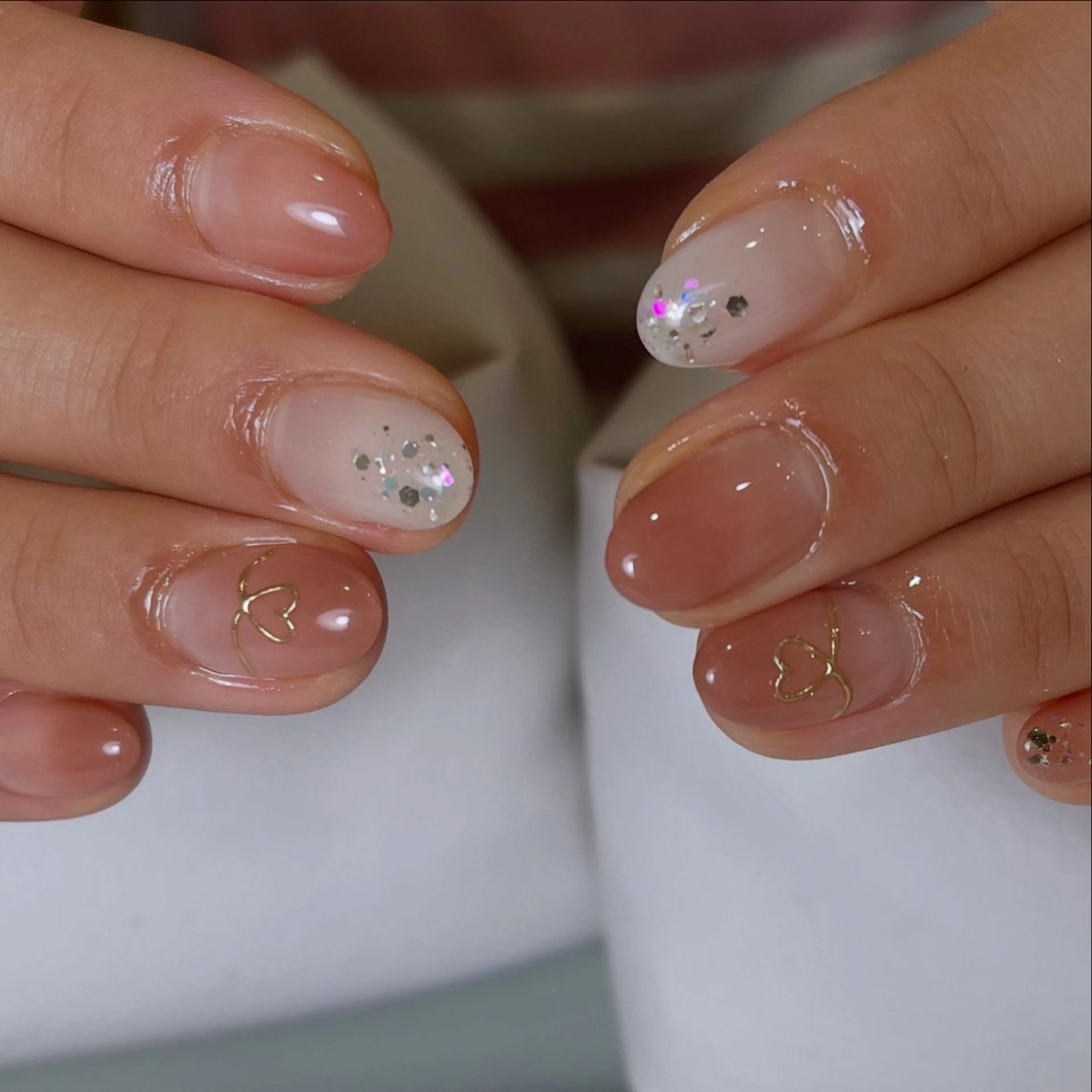 ハンド🍀他店オフ込み💎5本アートの写真