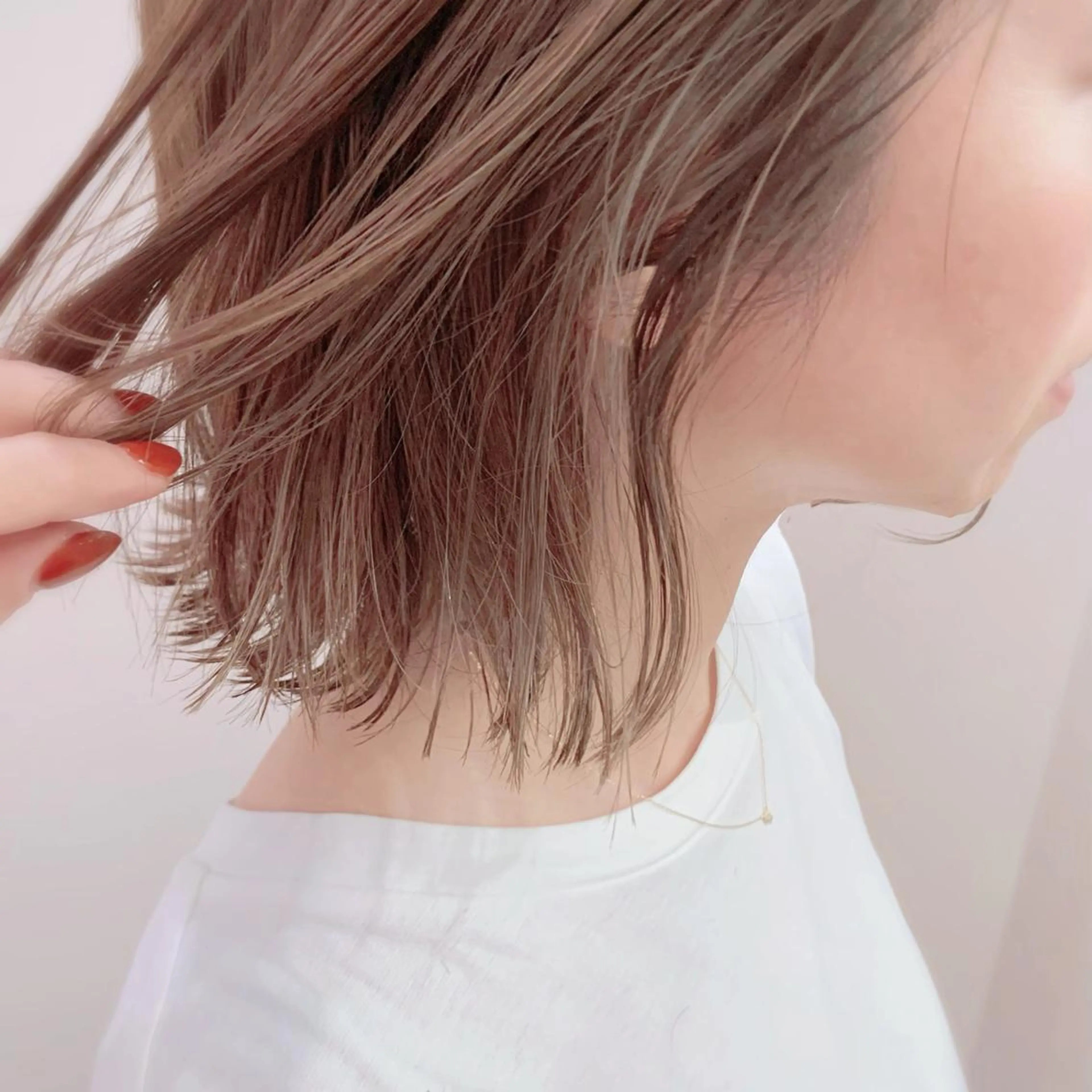 ミディアム カラー ヘアアレンジ ヘアカラー rico_by ヘアとアイブロウの眉毛・アイブロウイメージ