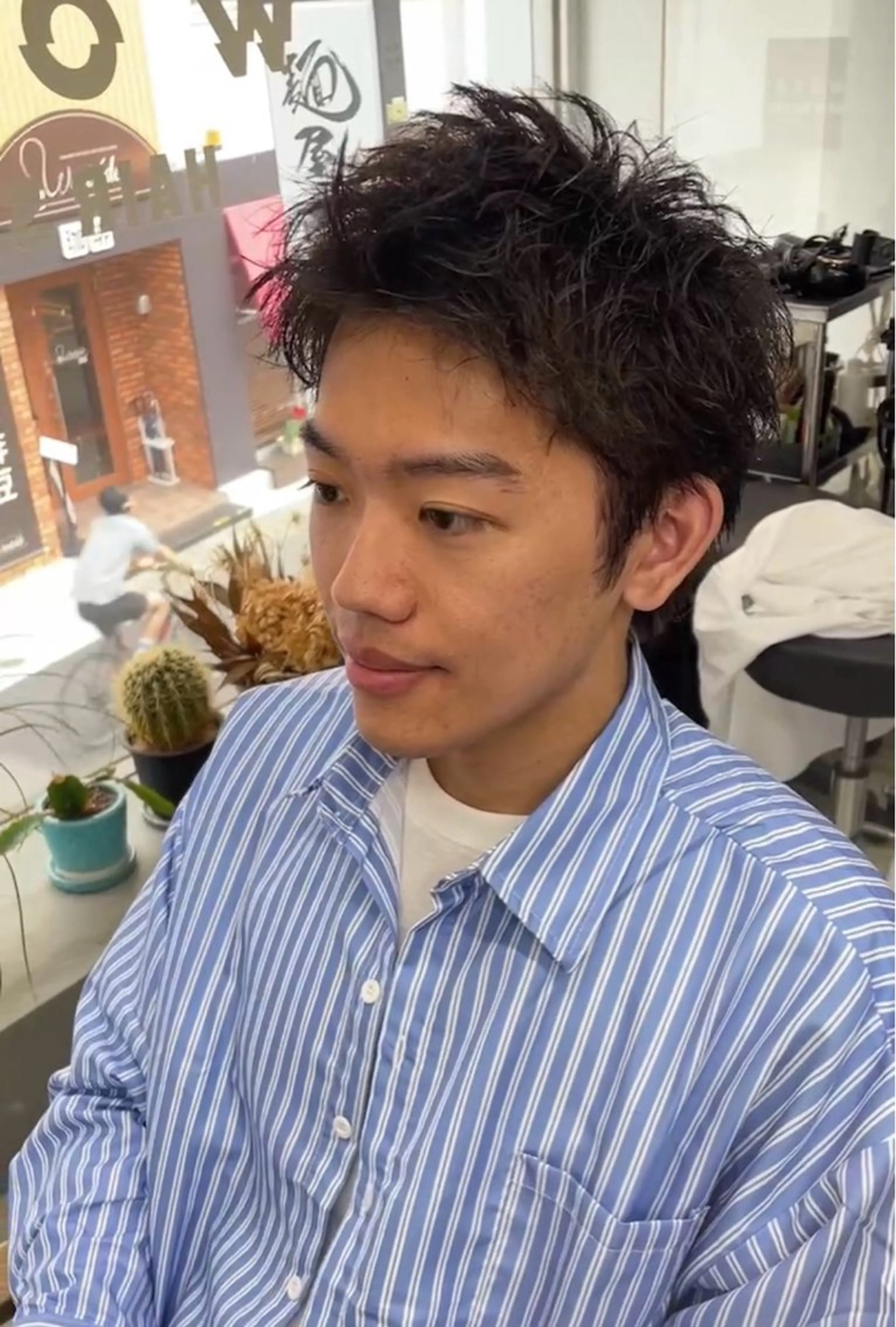 ショート パーマ メンズ メンズ専門サロン wokeのヘアスタイル