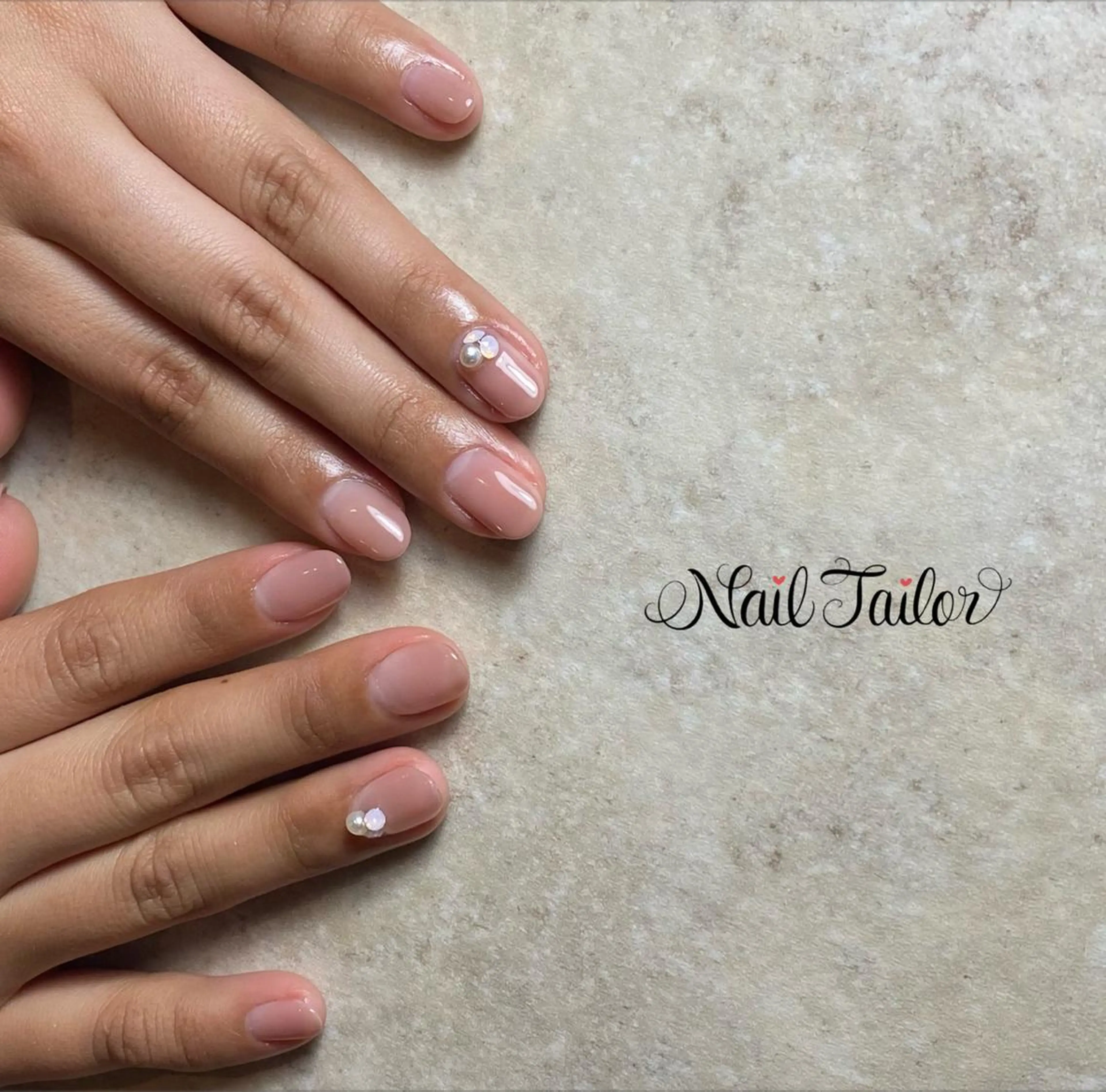 ネイル 長さ出し グラデーション オフィスネイル ピンク スカルプネイル ハンドネイル NailTailor ネイルテイラーのネイルデザイン