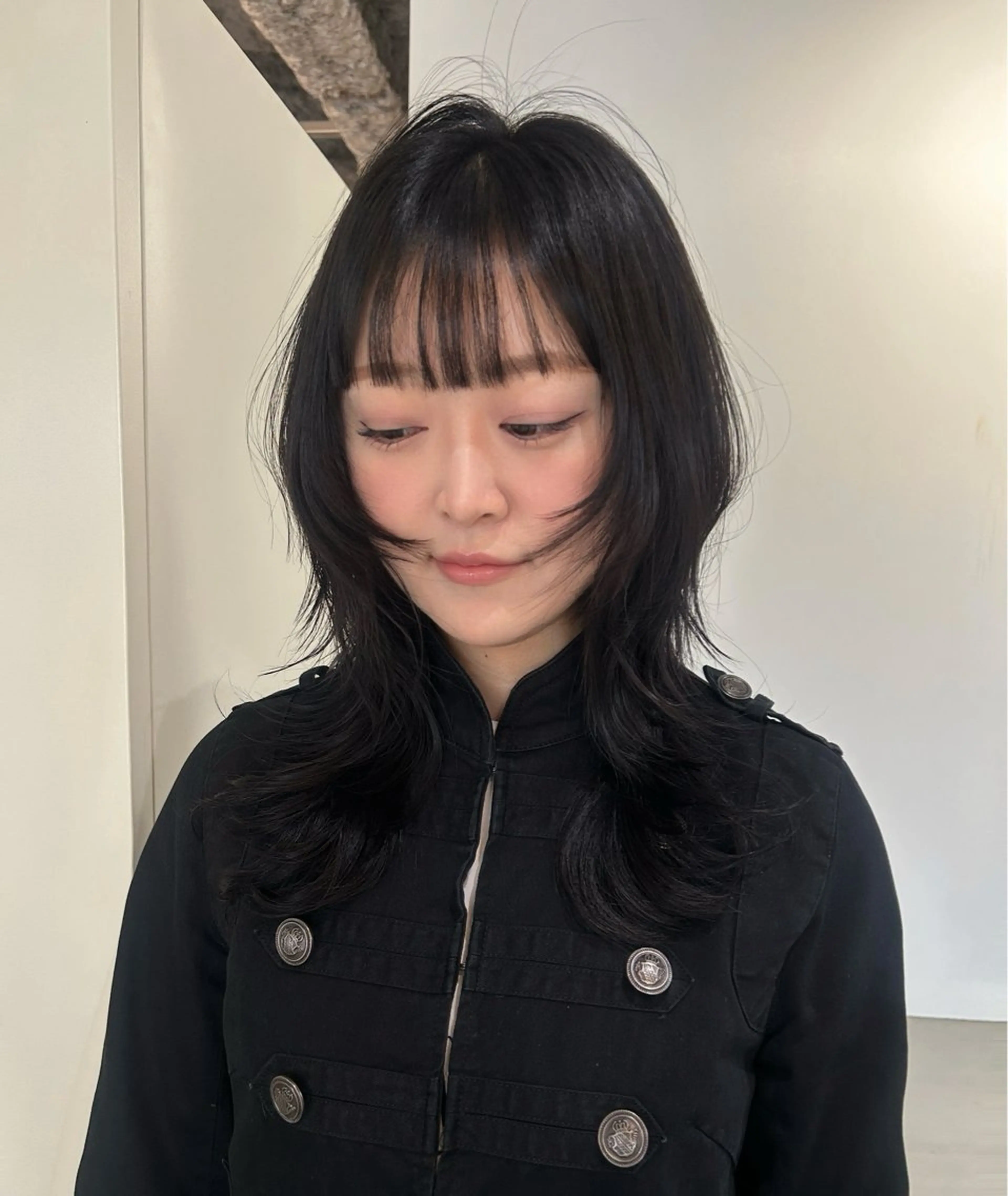 セミロング カラー ヘアアレンジ ハッシュカット カット ヘアカラー トリートメント 🎀suzuna 透明感colorのヘアスタイル