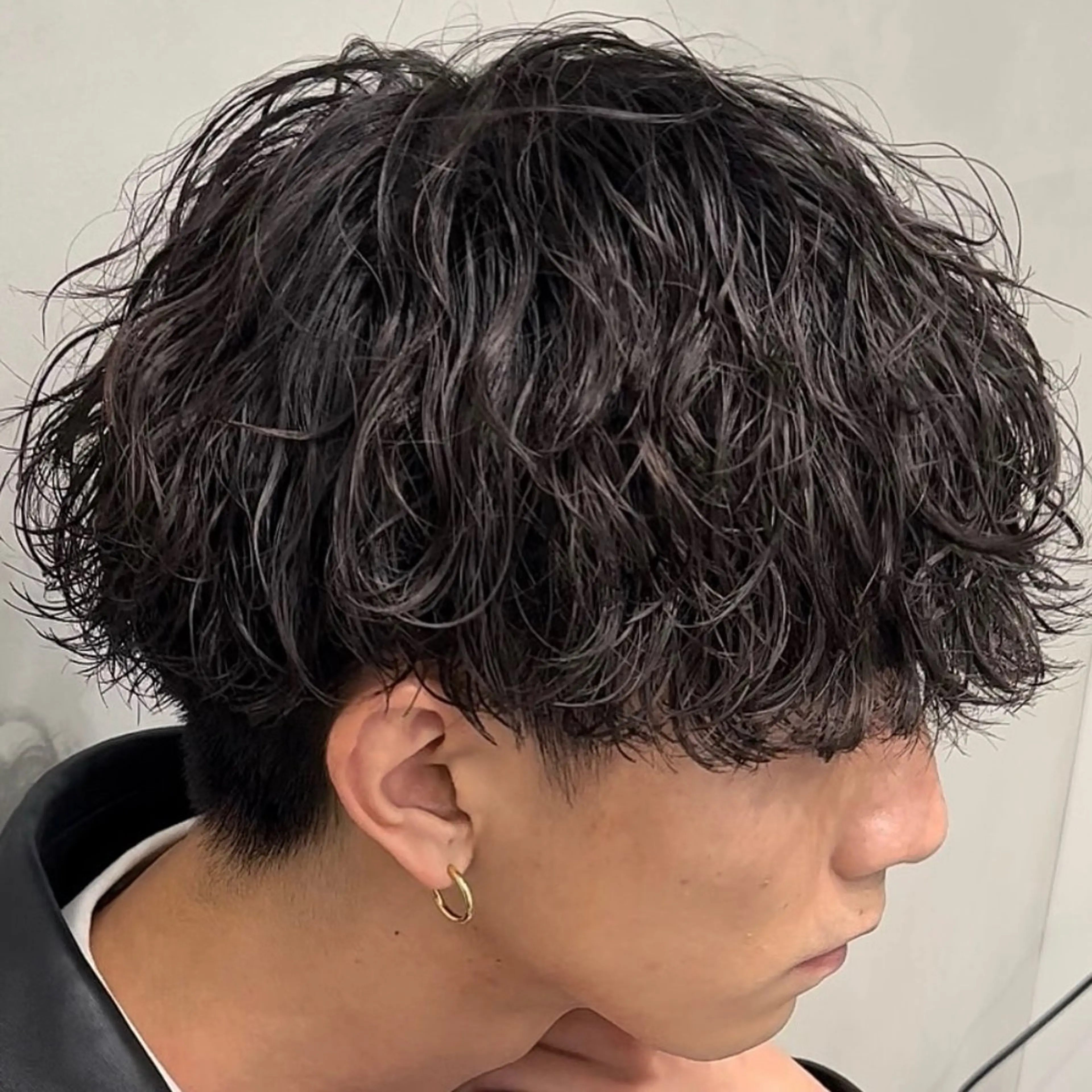 ミディアム パーマ ヘアアレンジ メンズ fifth 石川 凪のヘアスタイル