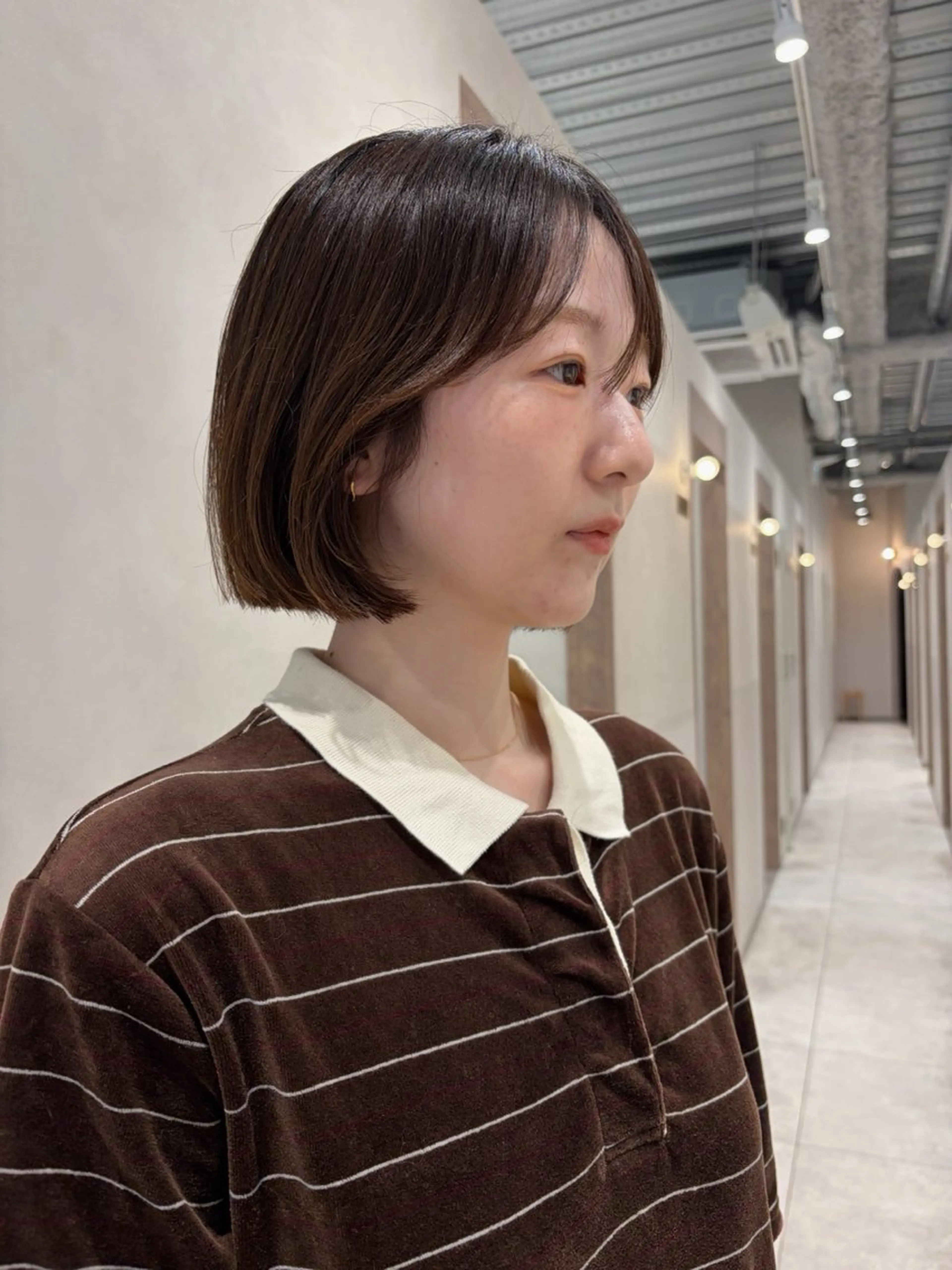 ミディアム カラー カット ヘアカラー トリートメント 砂原 ひよりのヘアスタイル