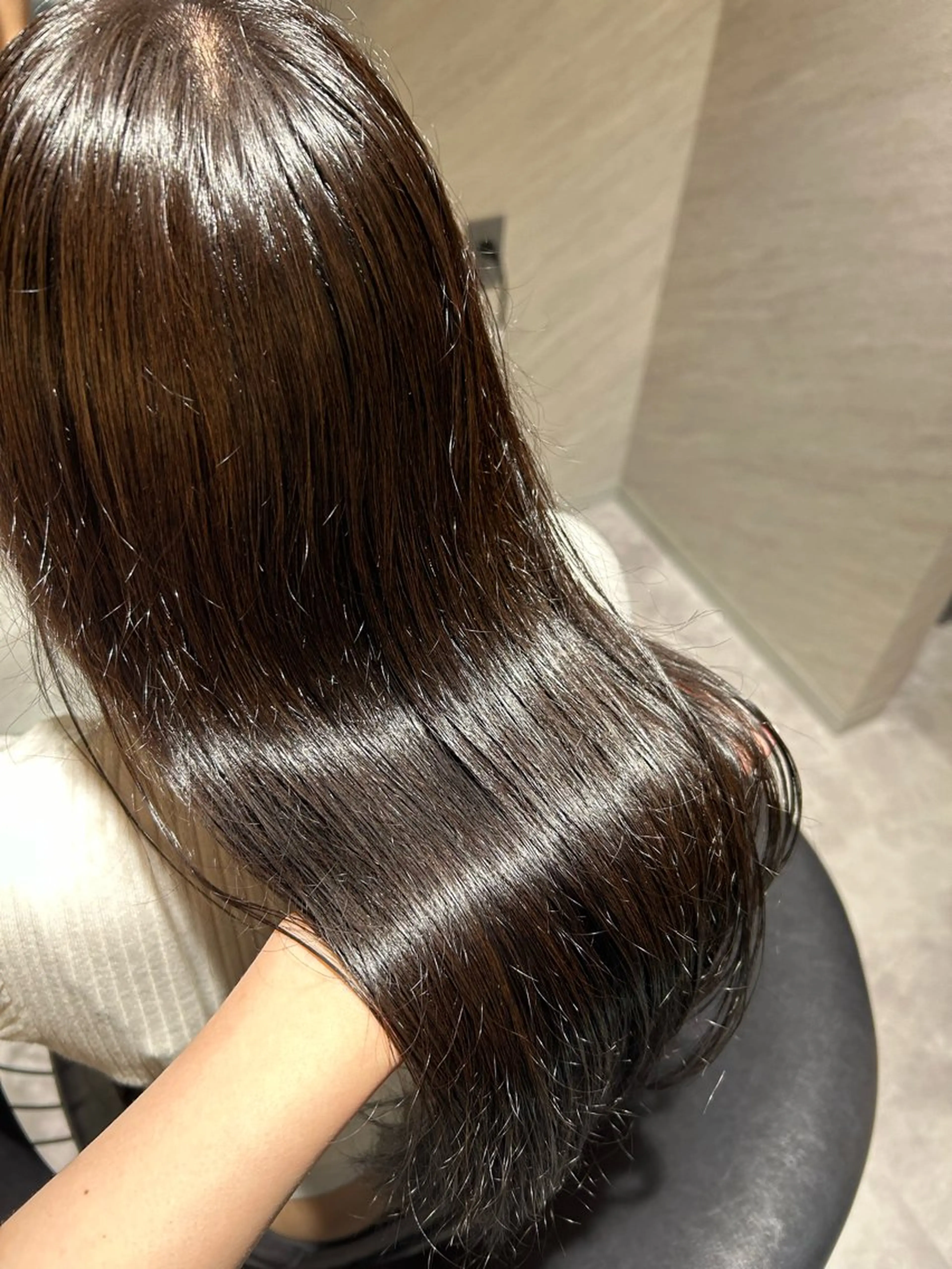 ロング カラー 透明感カラー ヘアカラー トリートメント Liz aoiのヘアスタイル