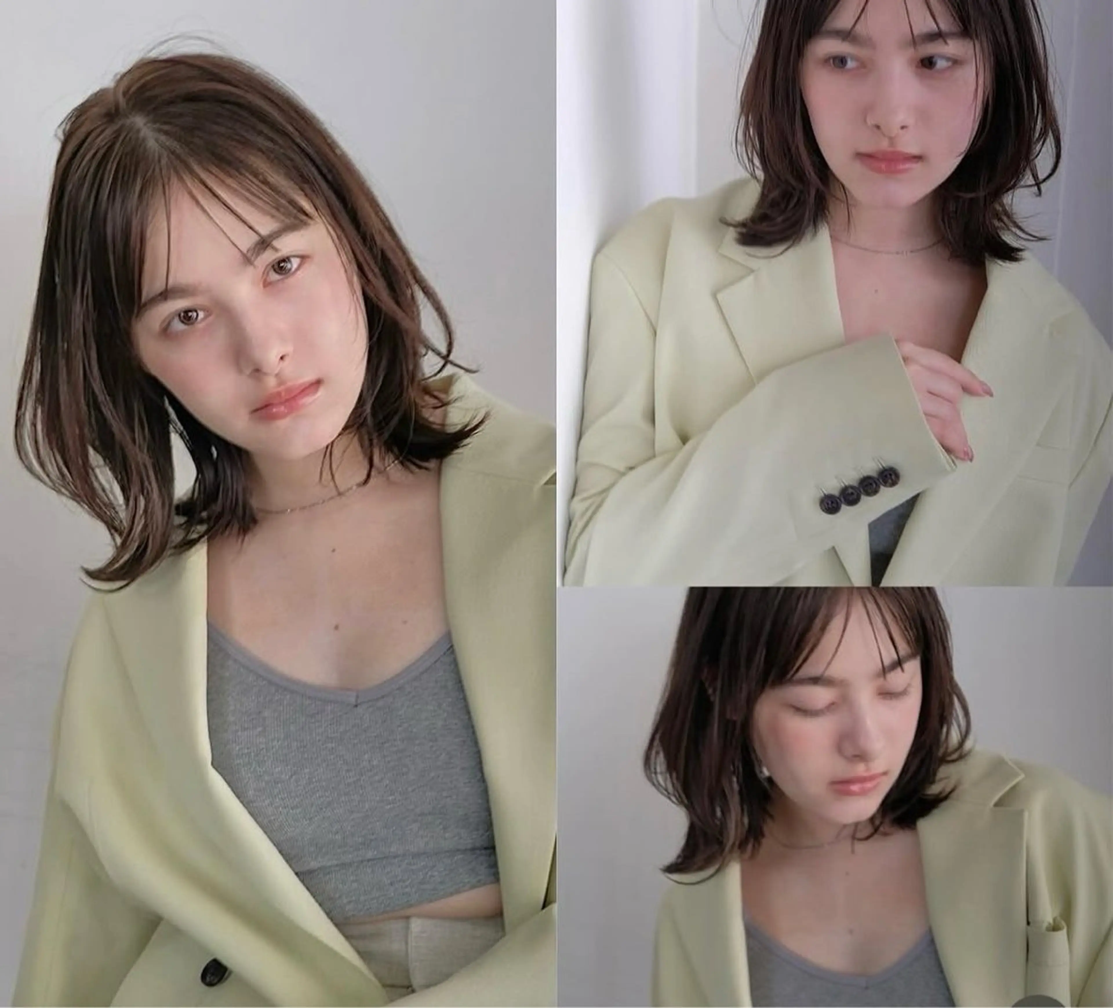 ミディアム レイヤーカット 外ハネヘア 表参道SHEA Am iのヘアスタイル