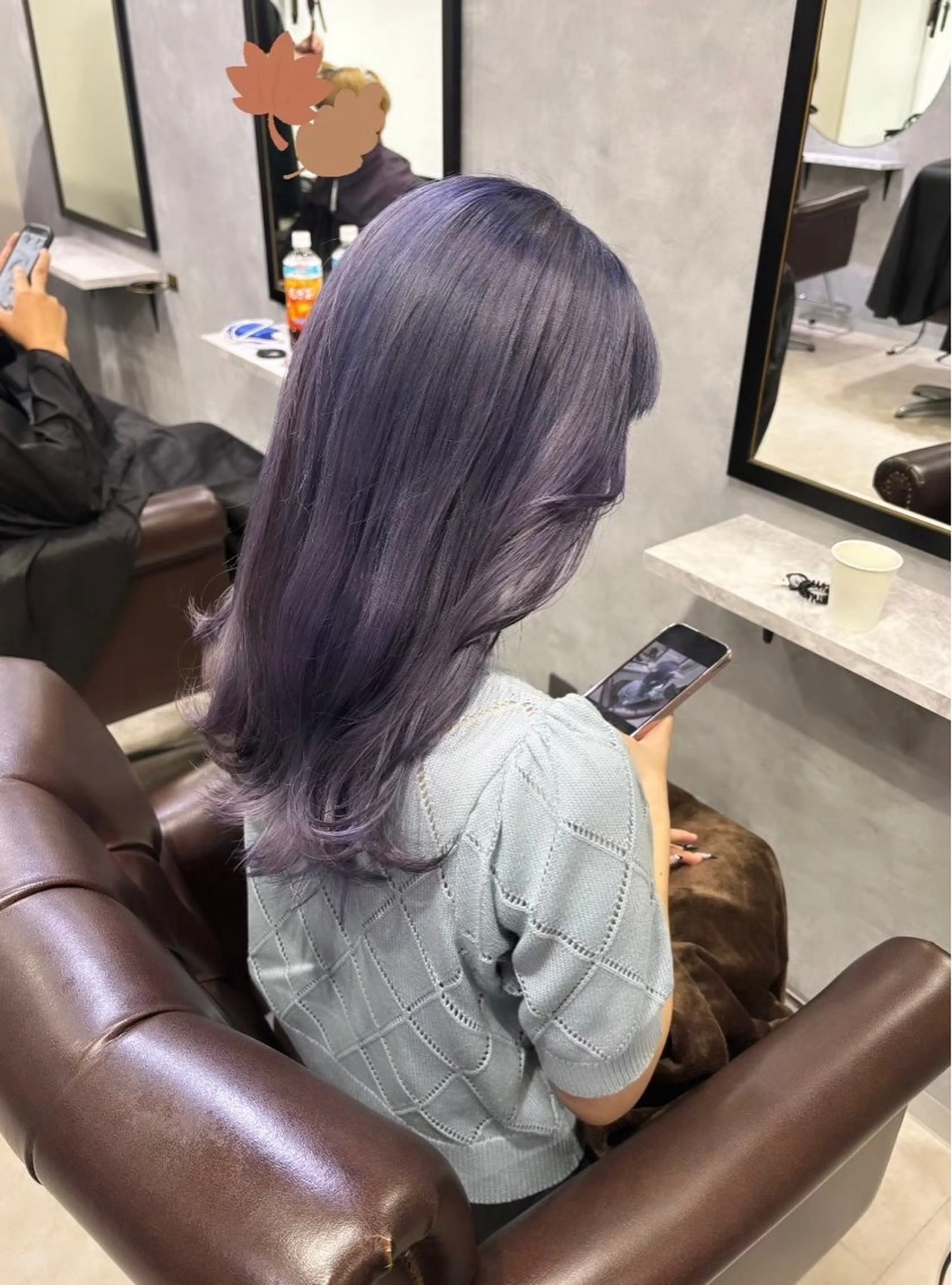 セミロング カラー ブリーチ ダブルカラー 池袋/カラー特化🎨 ロング料金なし🩵のヘアスタイル
