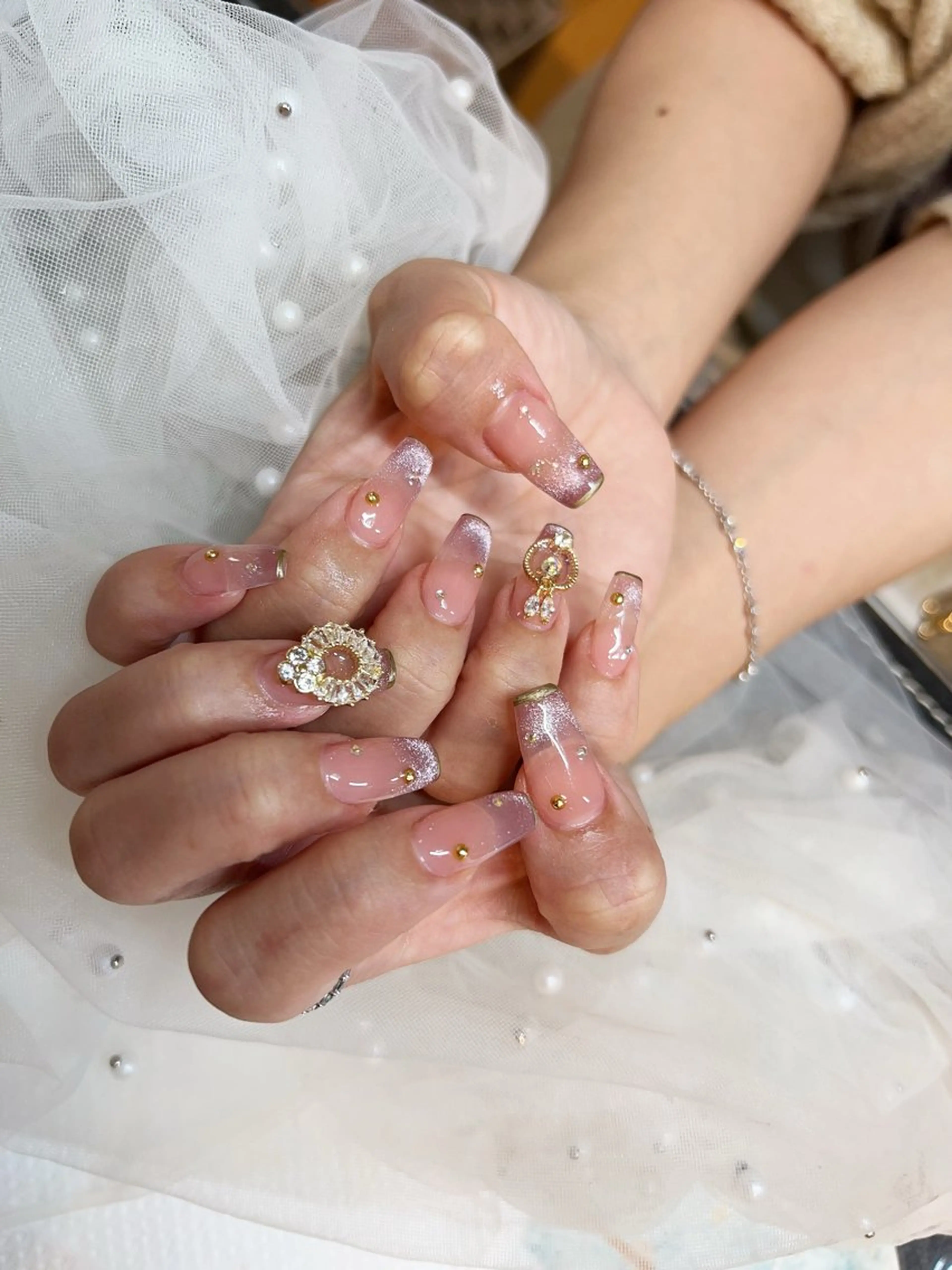 成人式★ロング2.5cmチップ長さだしwithART盛り放題130分13980の写真