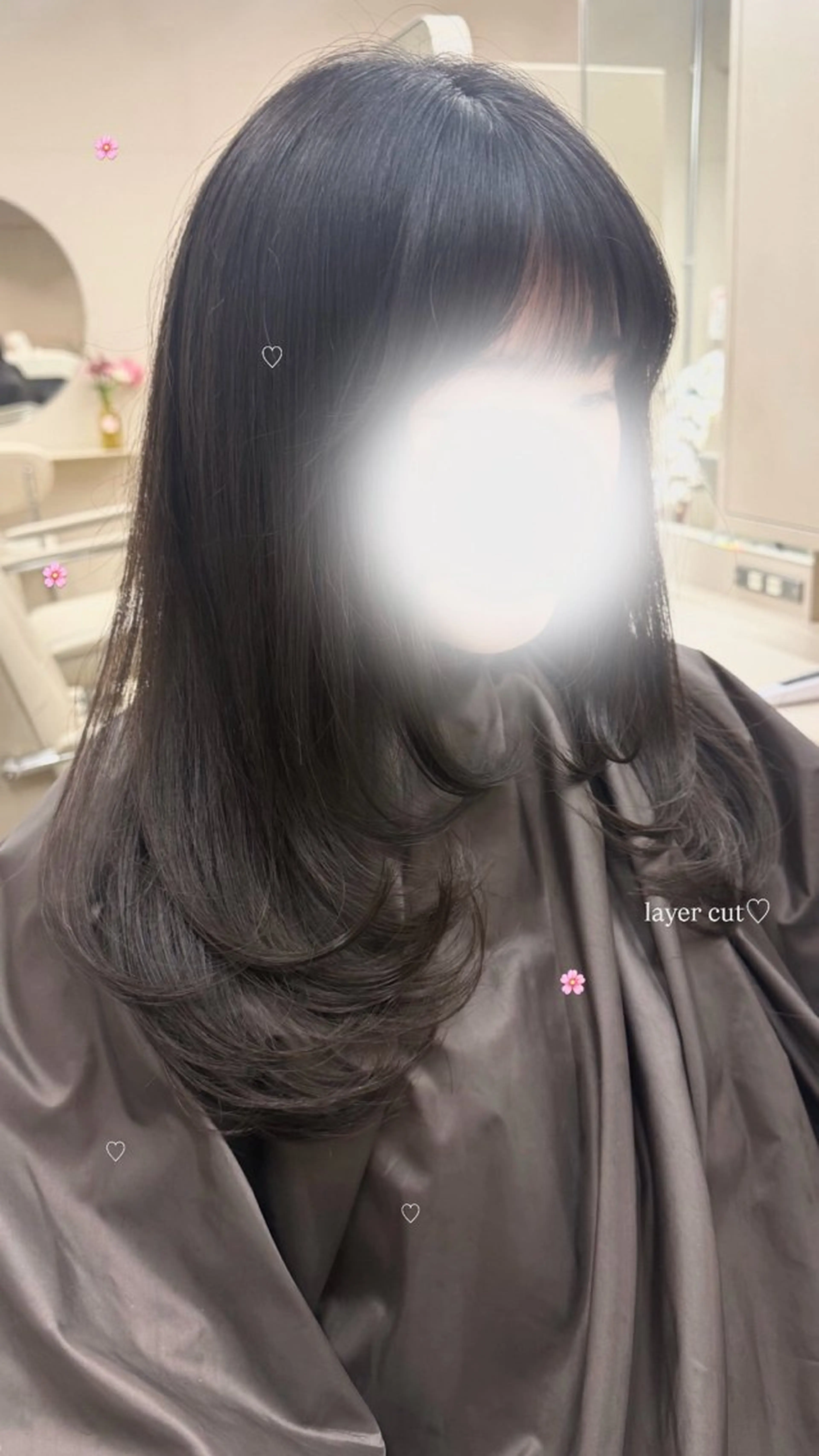 セミロング カラー レイヤーカット ちえみ/ ボブ・ショート募集中のヘアスタイル