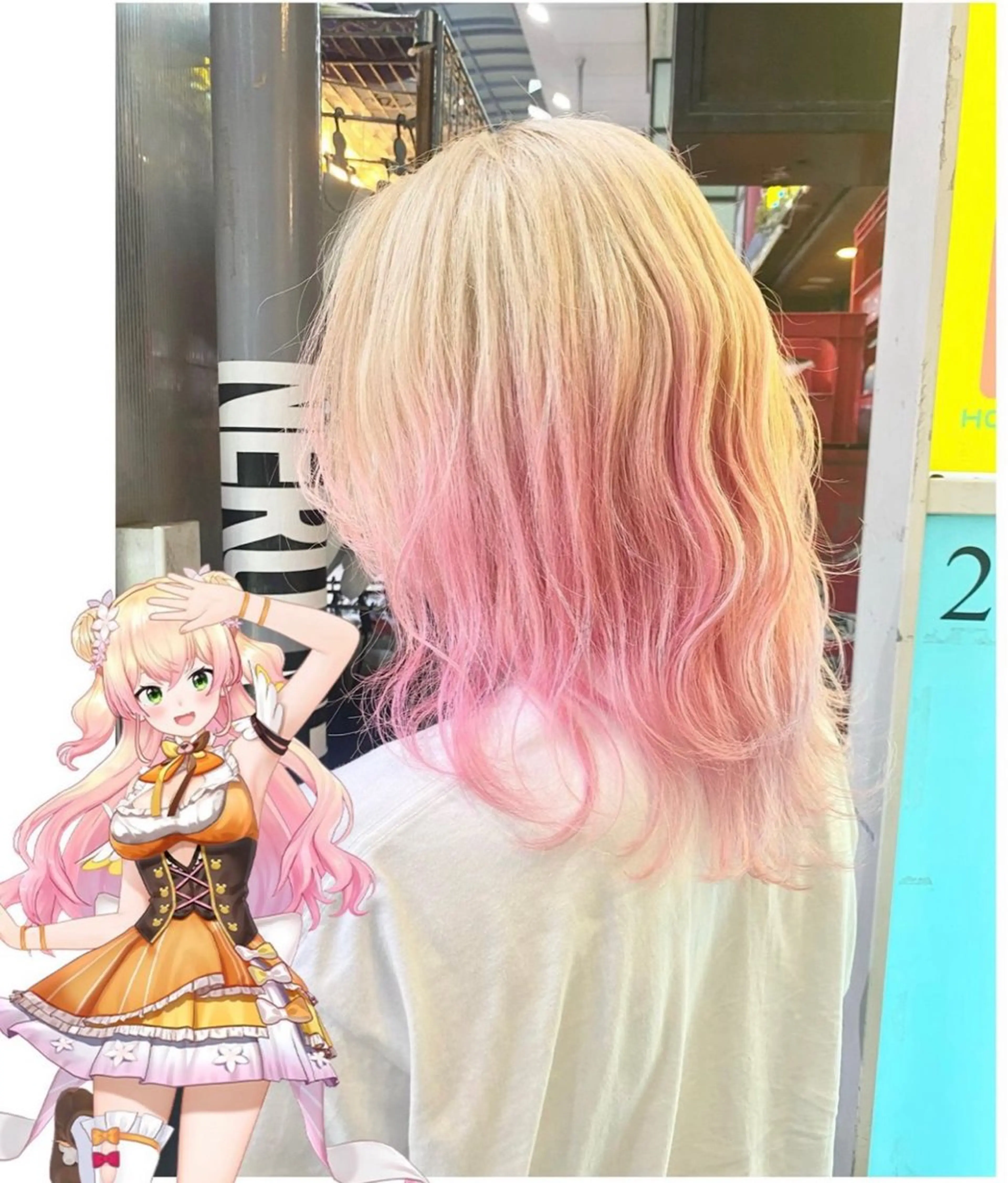 ミディアム カラー グラデーションカラー ヘアカラー TSUNO🦖 派手髪/オタク美容師のヘアスタイル