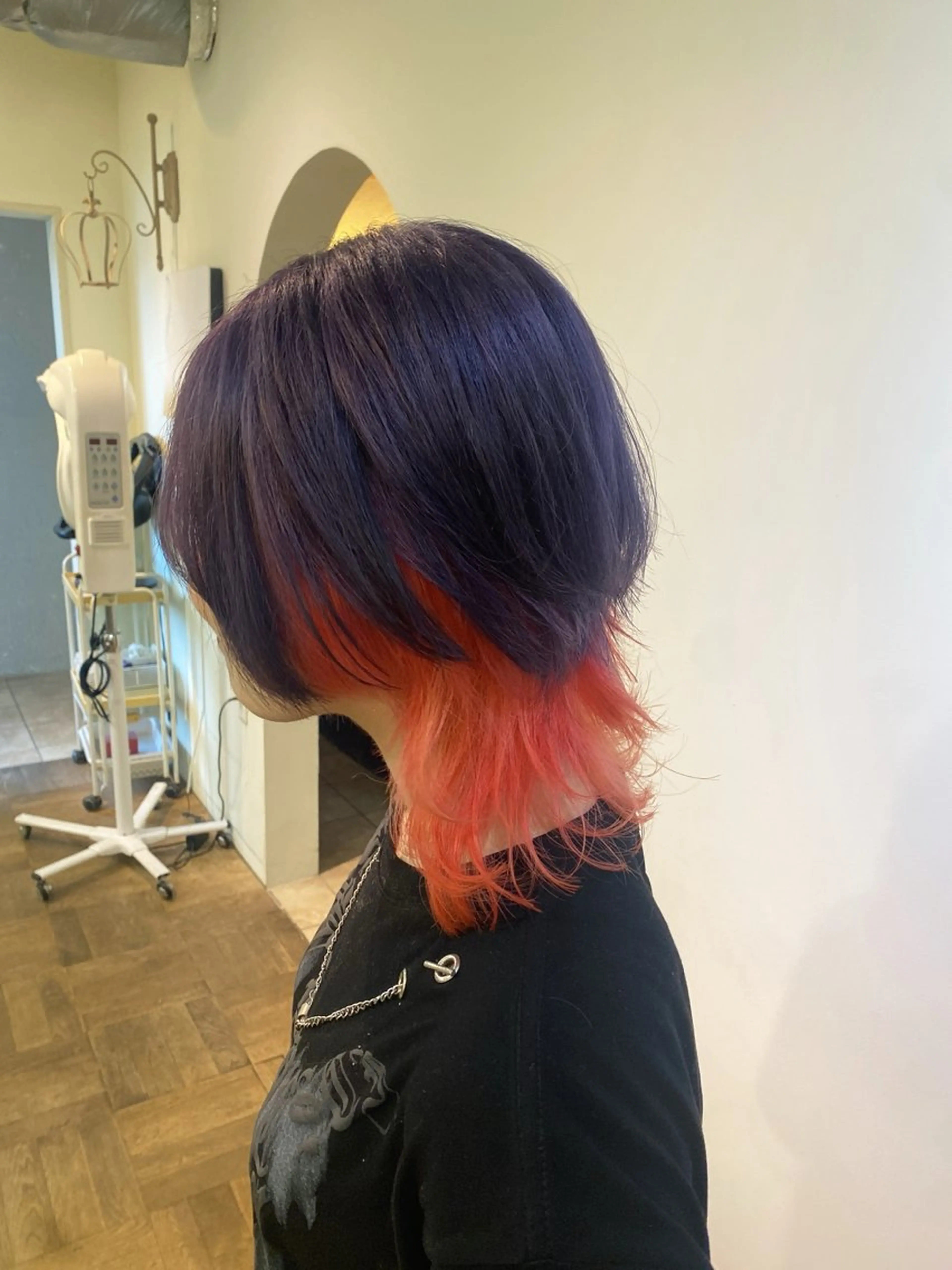 ミディアム ヘアカラー 【nui 茨木】 原田美紅のヘアスタイル