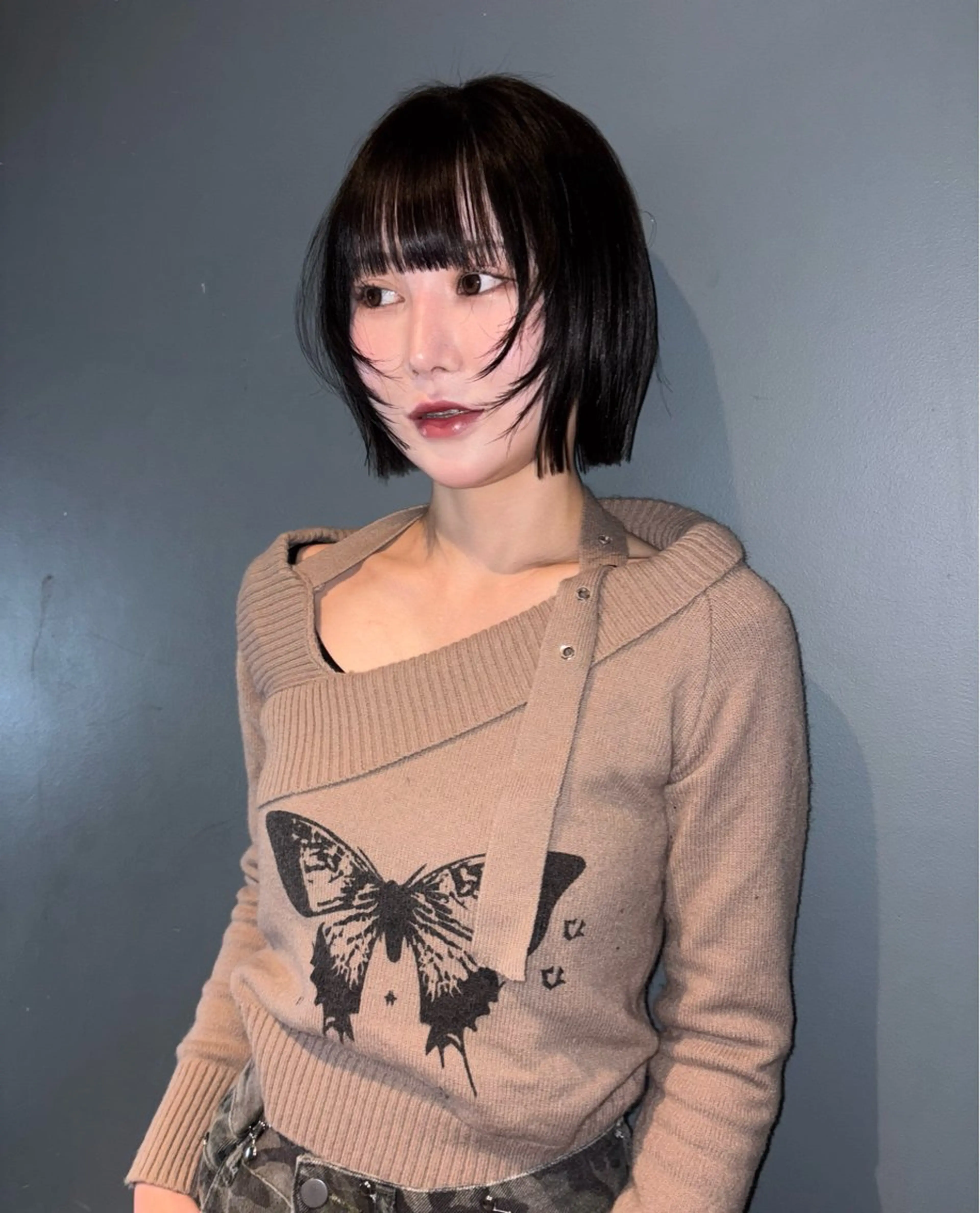 ショート ボブ 似合わせカット ボブ× フェイスレイヤー🩰のヘアスタイル