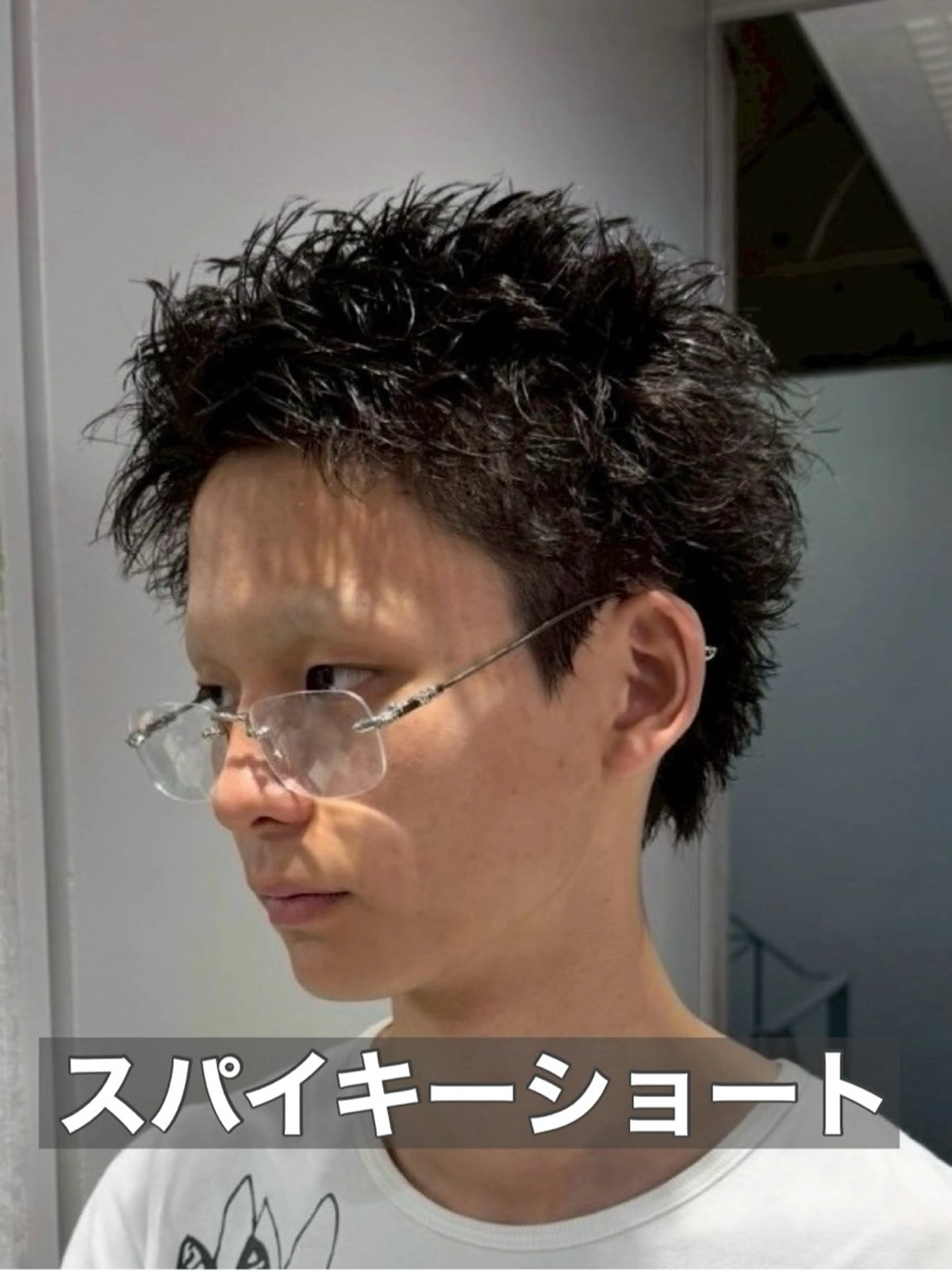 ショート パーマ メンズ メンズパーマ メンズパーマカット 達人/涼のヘアスタイル