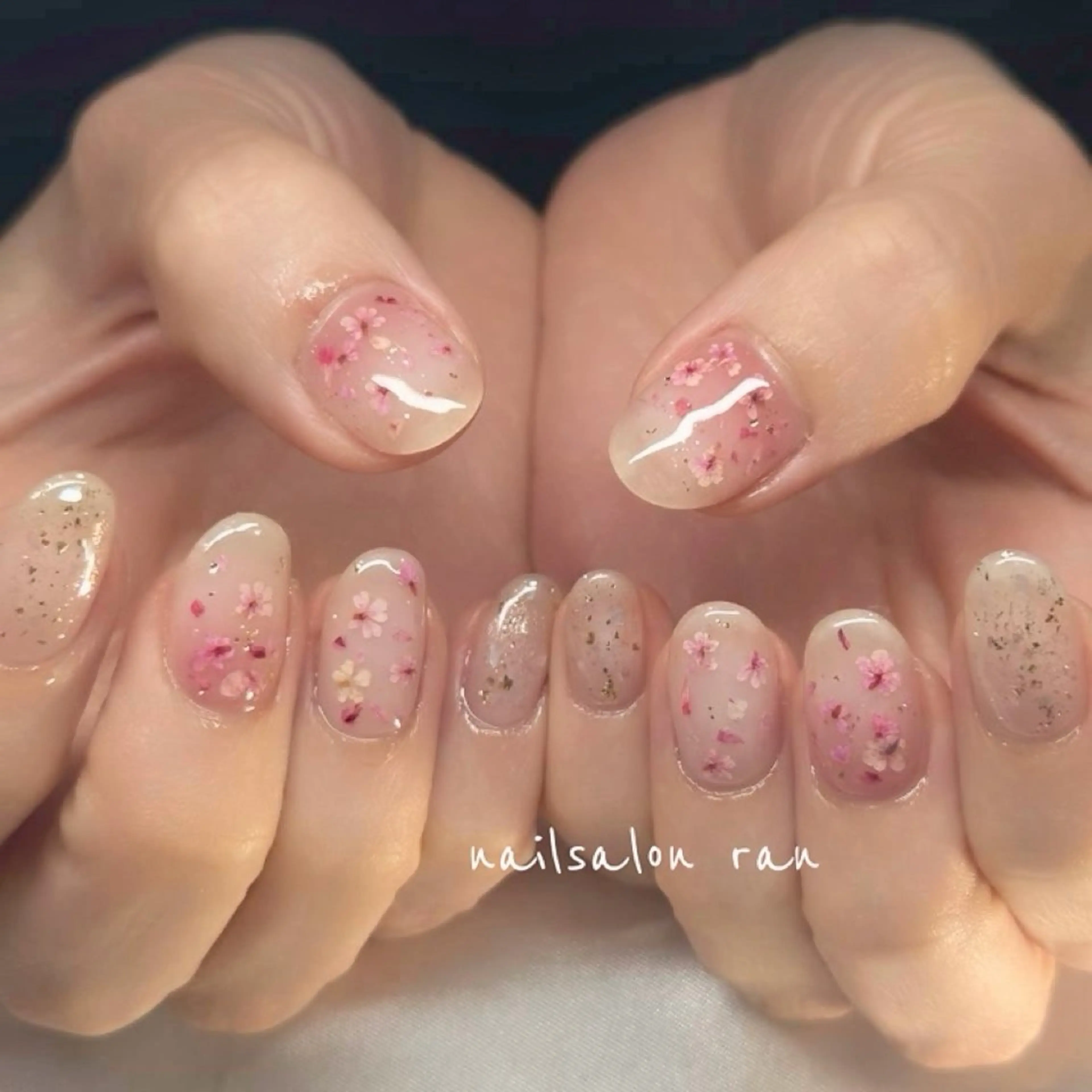 ネイル ハンドネイル ハンドケア nailsalon ranのネイルデザイン