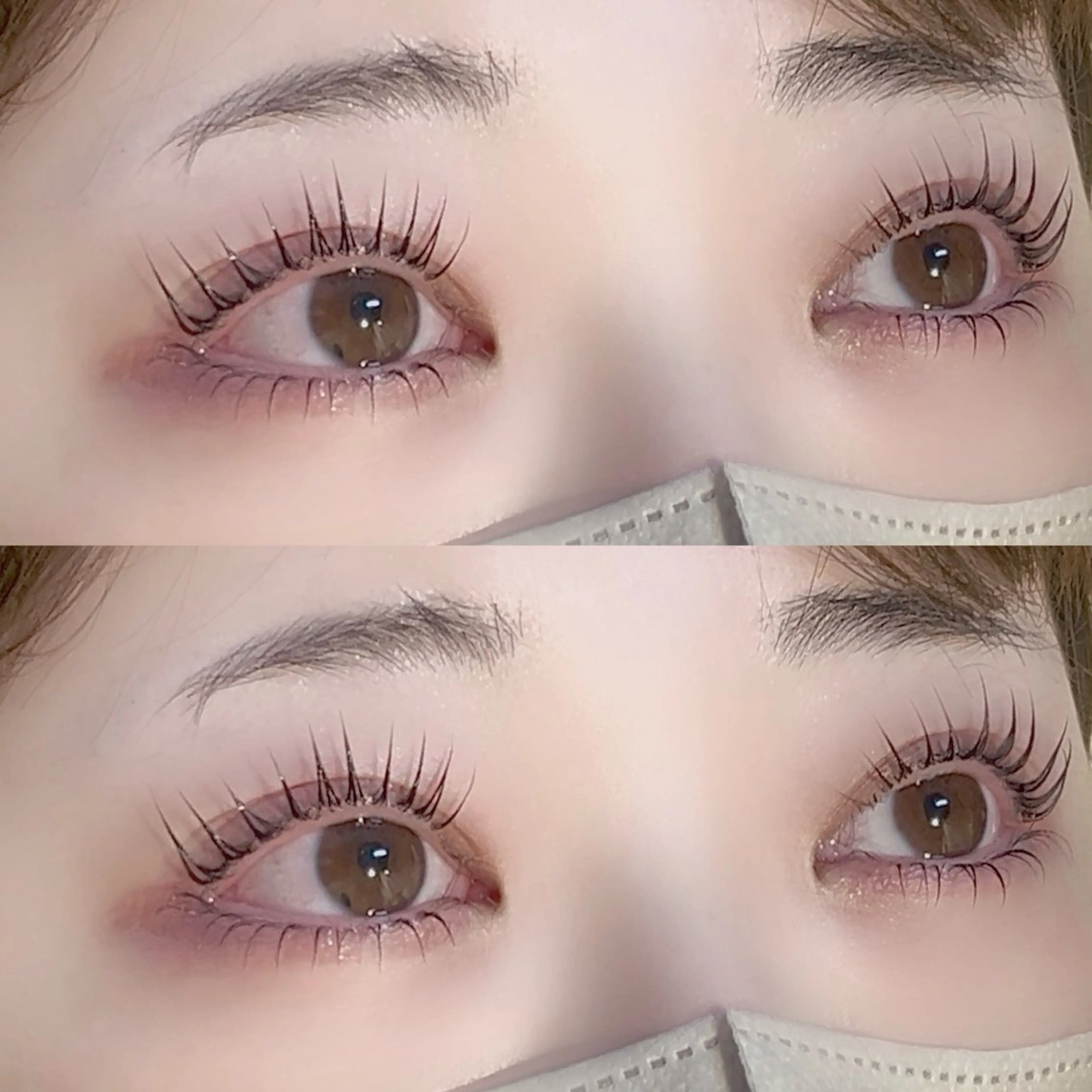 𓊆 話題の韓国マスカラパーマ🇰🇷♥ 𓊇上下まつ毛パーマ トリートメント付き 🍒の写真