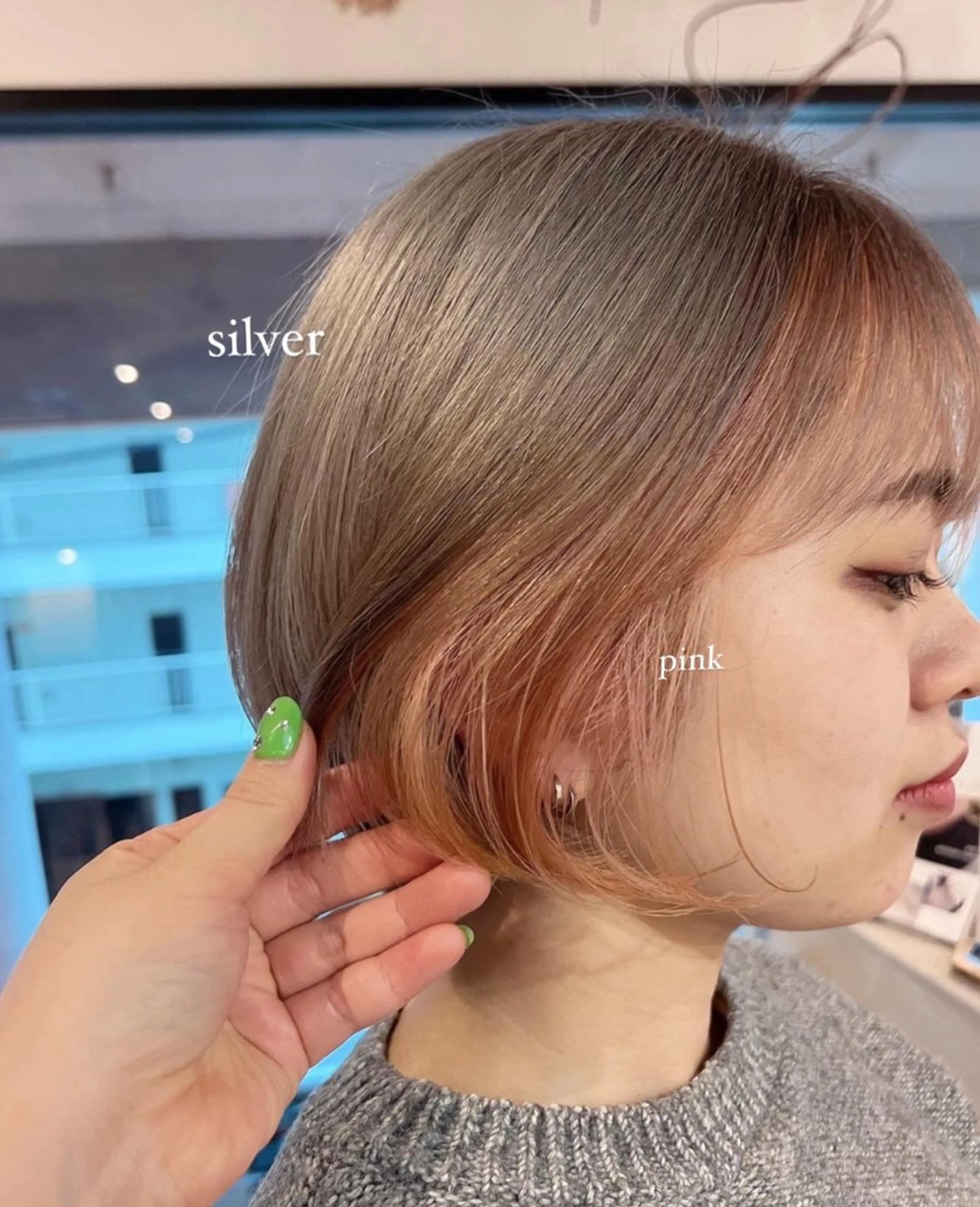 ショート カラー saki/メンズパー マ・デザインカラーのヘアスタイル