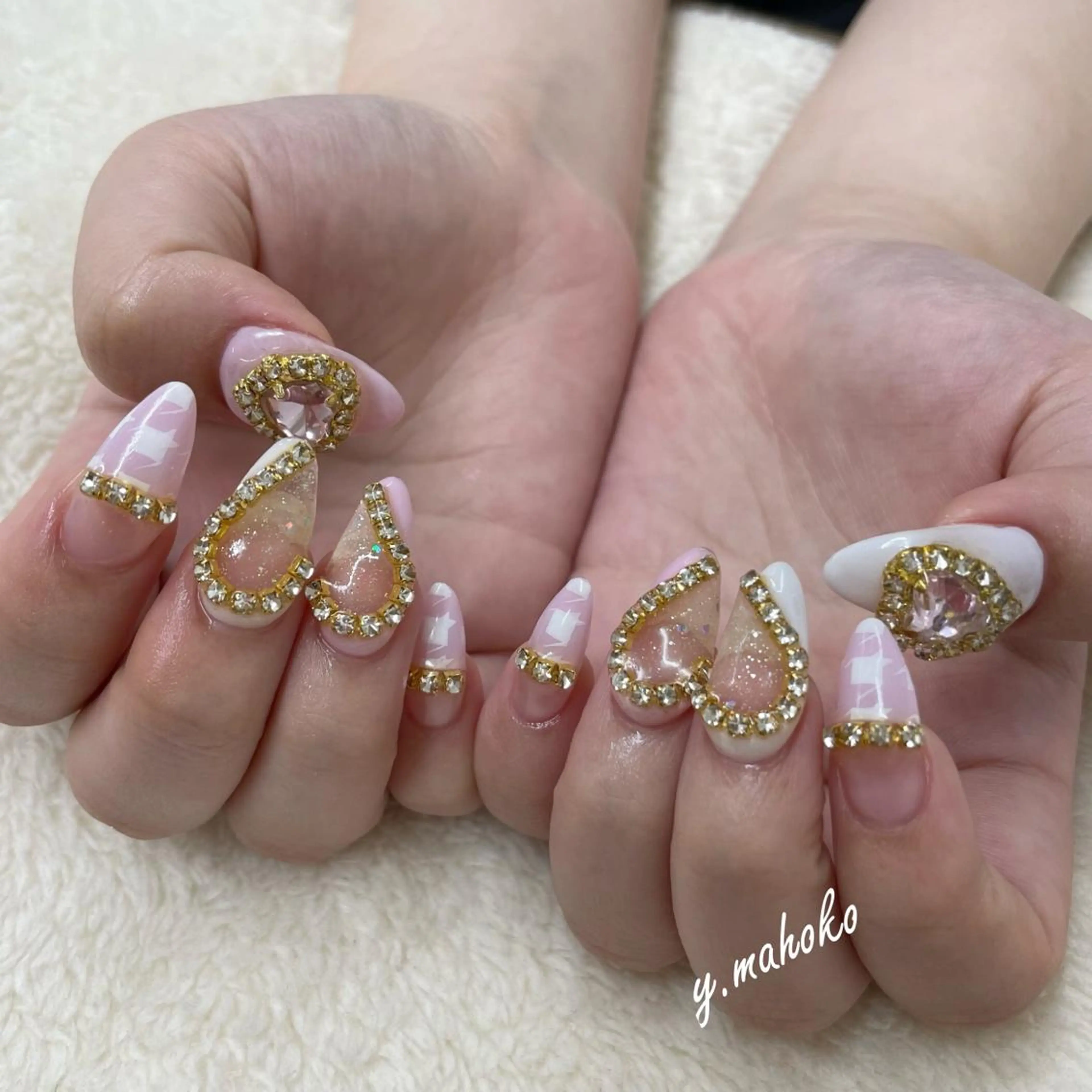 ネイル ハンドネイル パラジェル有/ スカルプ/mahoのネイルデザイン