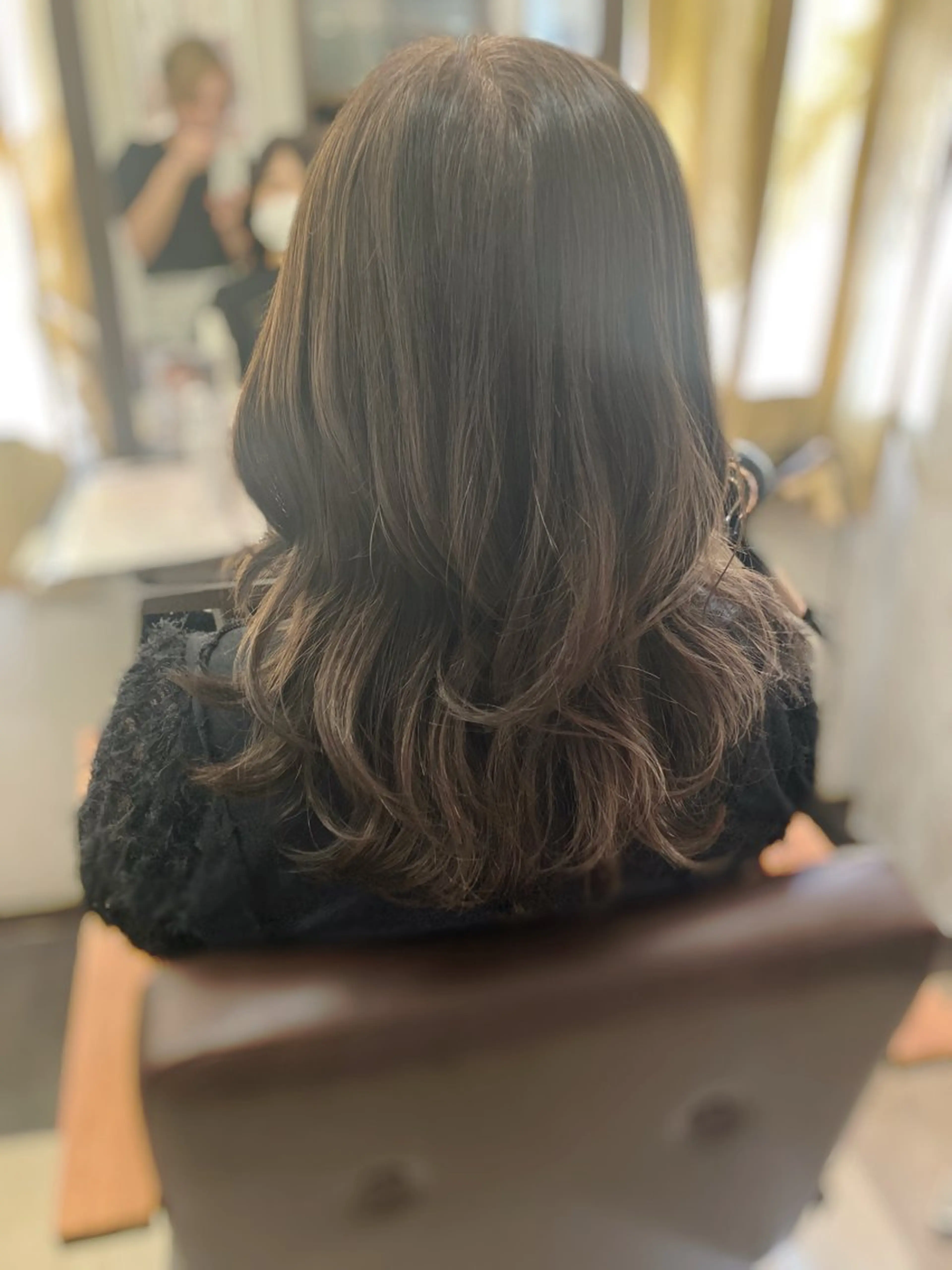 セミロング 阿部 雲母のヘアスタイル