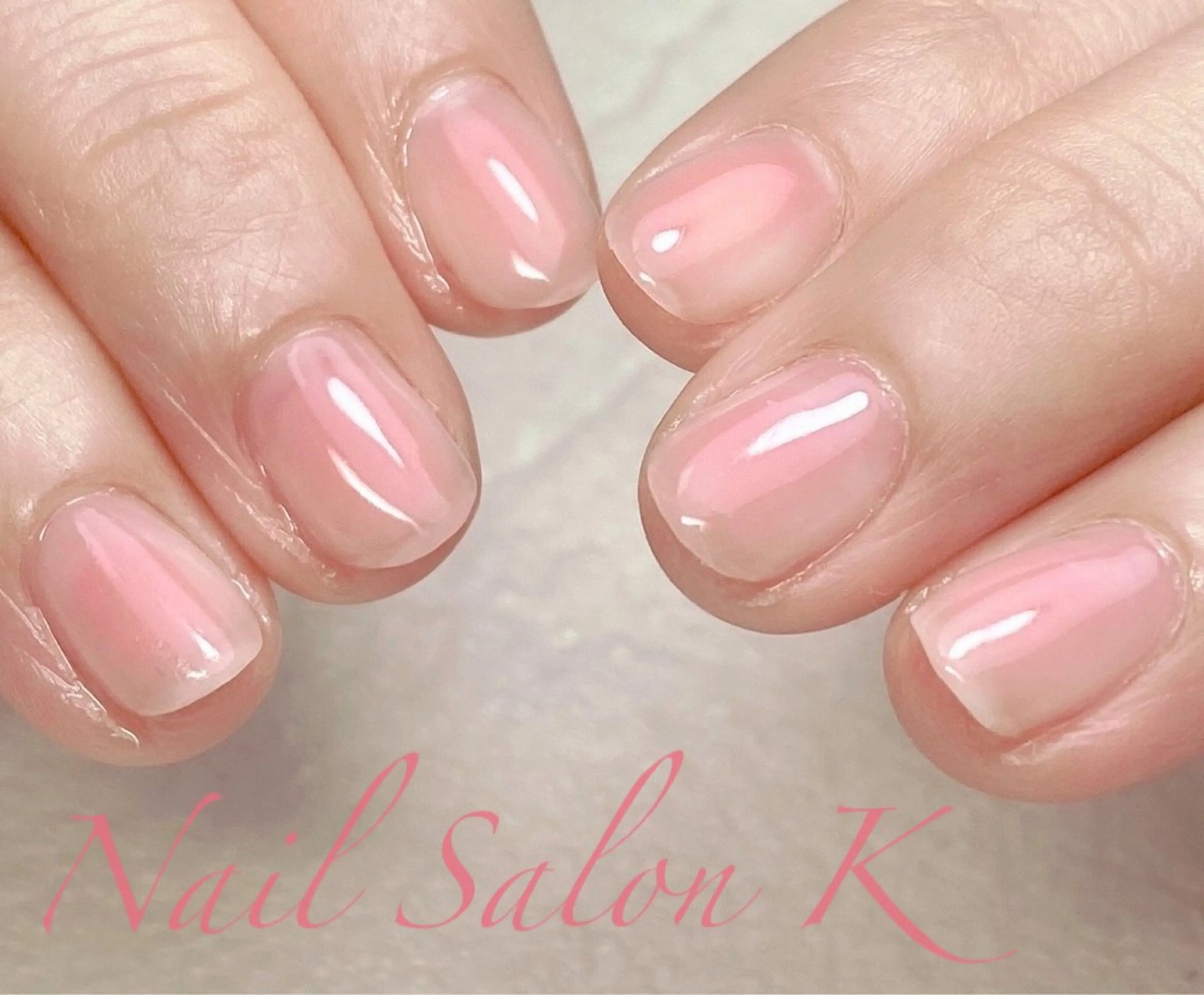 ネイル チークネイル ショートネイル シンプルネイル ハンドネイル Nail Salon K 🧸美爪育成のネイルデザイン