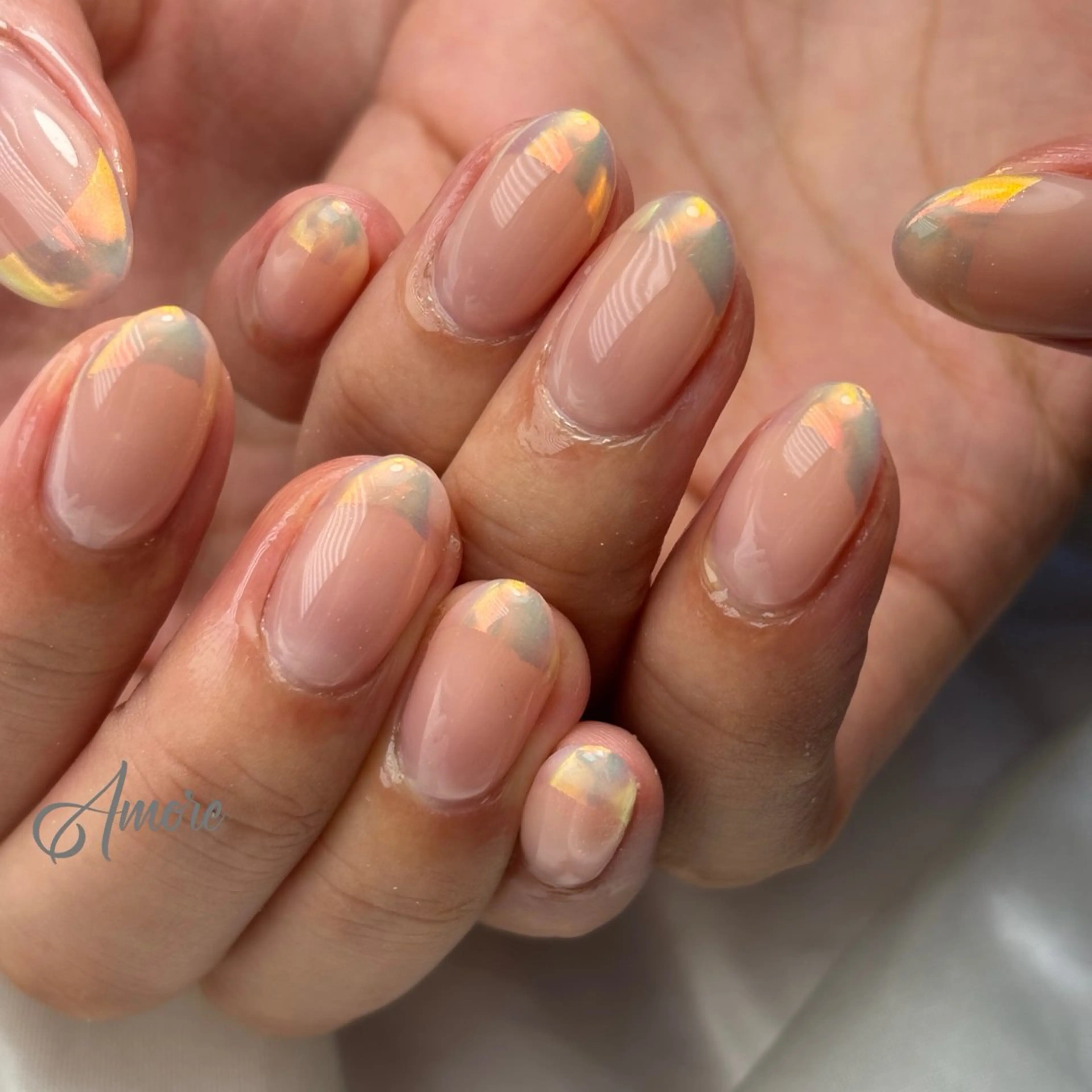 ネイル ジェルネイル キラキラネイル 韓国ネイル マグネットネイル パラジェル You kyehwaのネイルデザイン