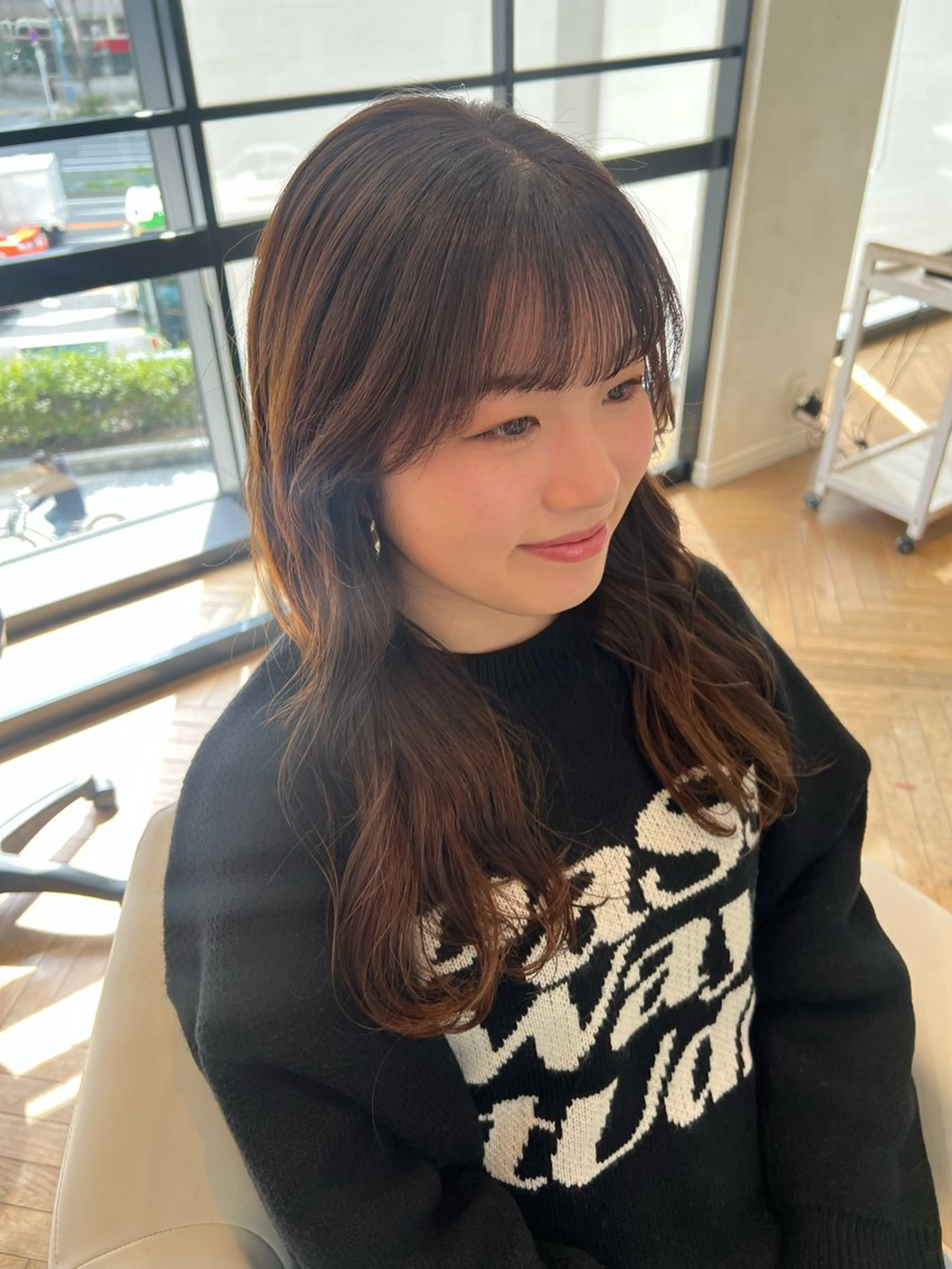 セミロング カット ヘアカラー トリートメント 似合わせ/レイヤー 💟SAEのヘアスタイル