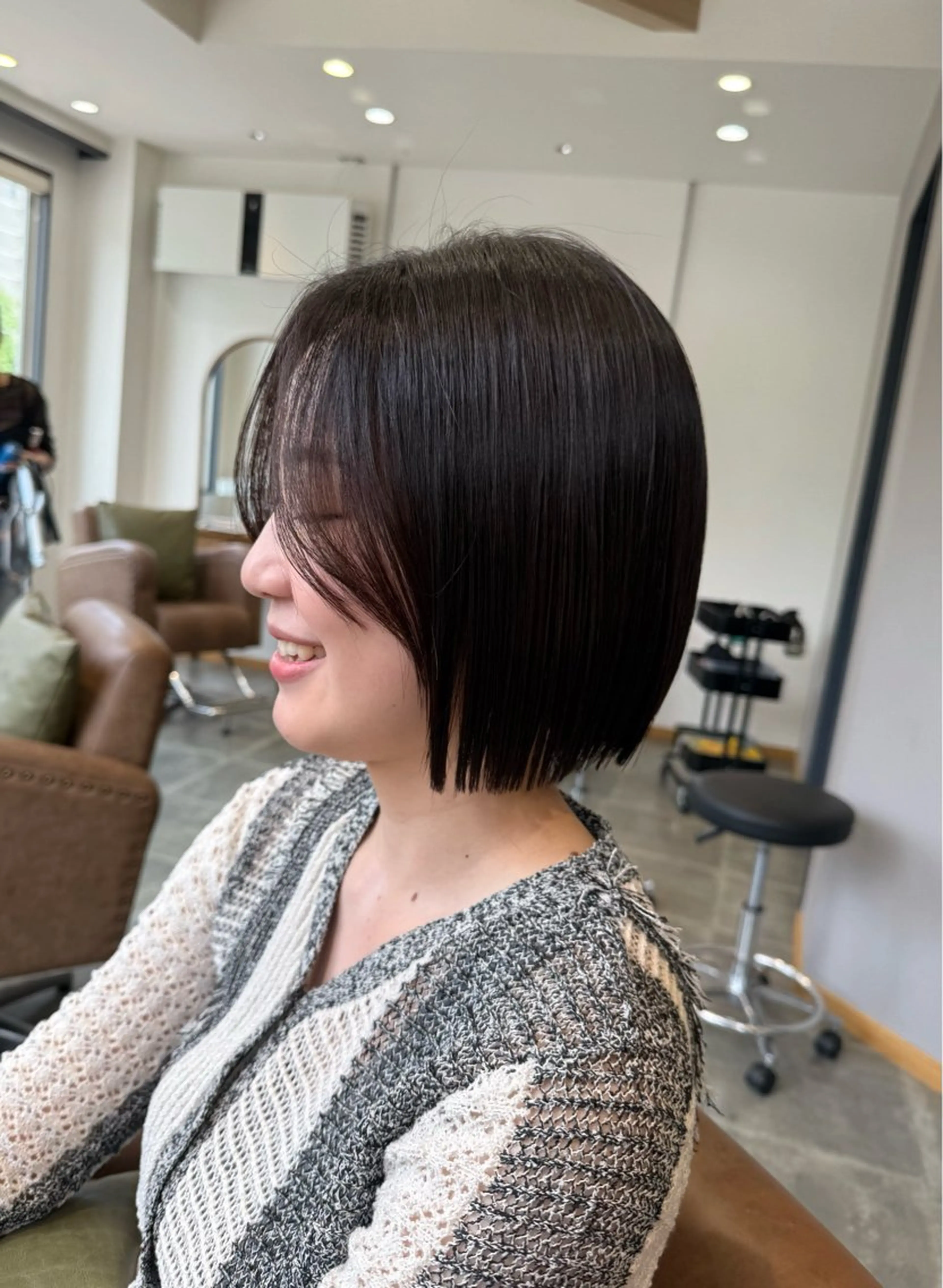 ミディアム カット トリートメント 大坪 壱成のヘアスタイル