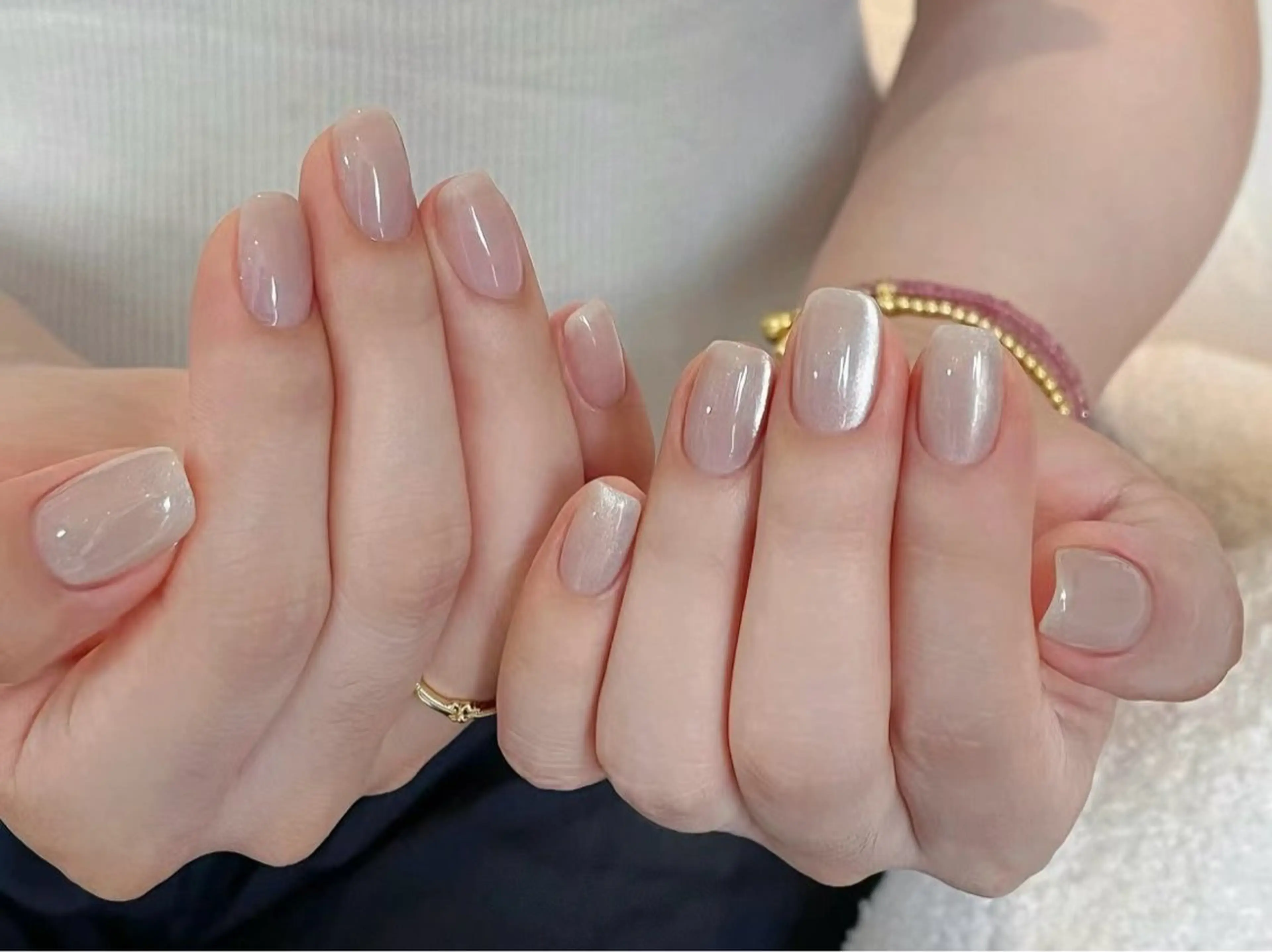 ネイル 成人式 フレンチネイル ジェルネイル グラデーション マグネットネイル ハンドネイル ハンドケア Rika  nail cocoのネイルデザイン