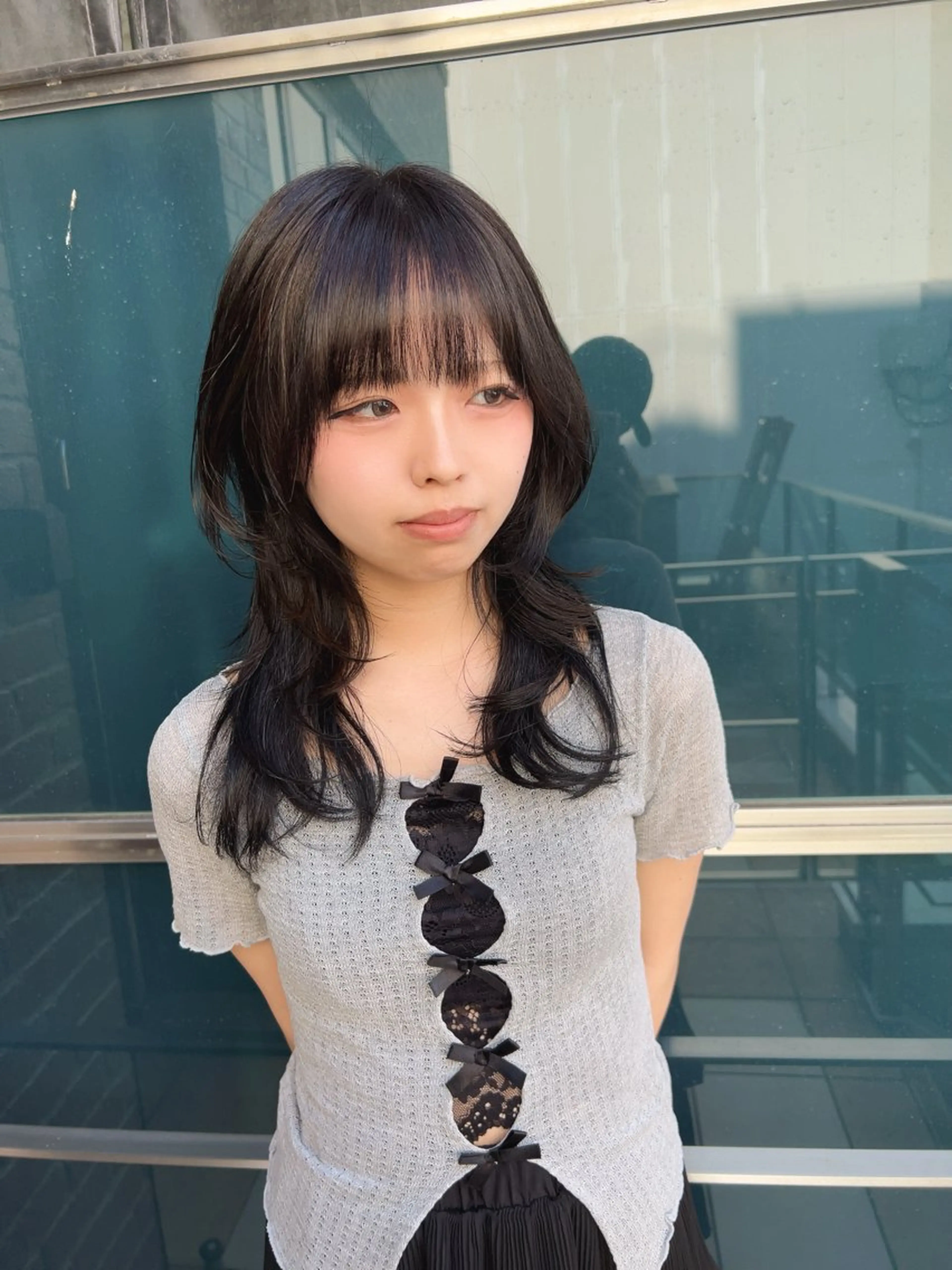 【新規様/minimo限定】韓国レイヤーカット+カラー+頭皮改善バブルスパ🫧 7100円の写真