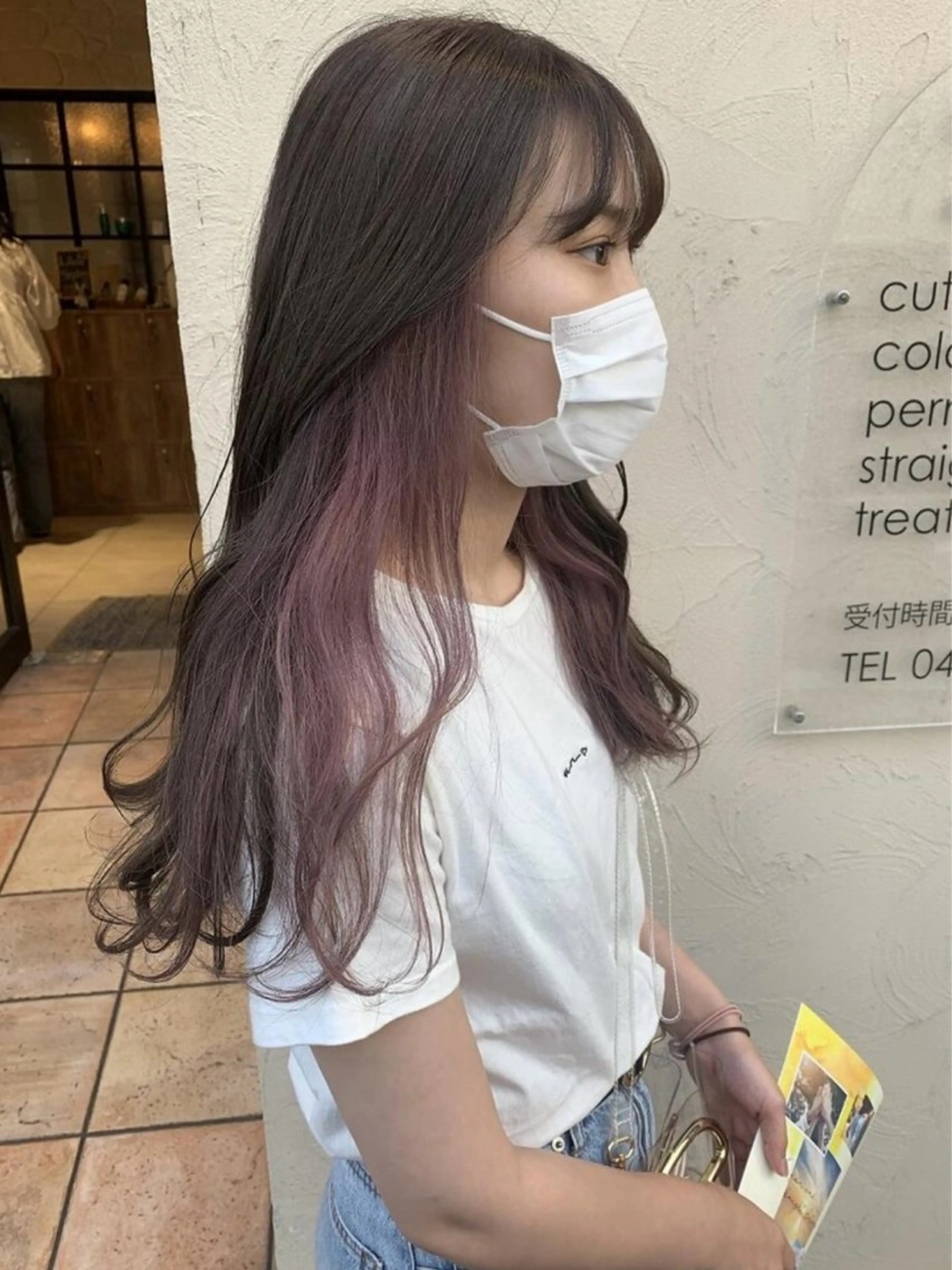 カラー 🐺ིྀ顔周レイヤー /髪質改善🩵aoiのヘアスタイル