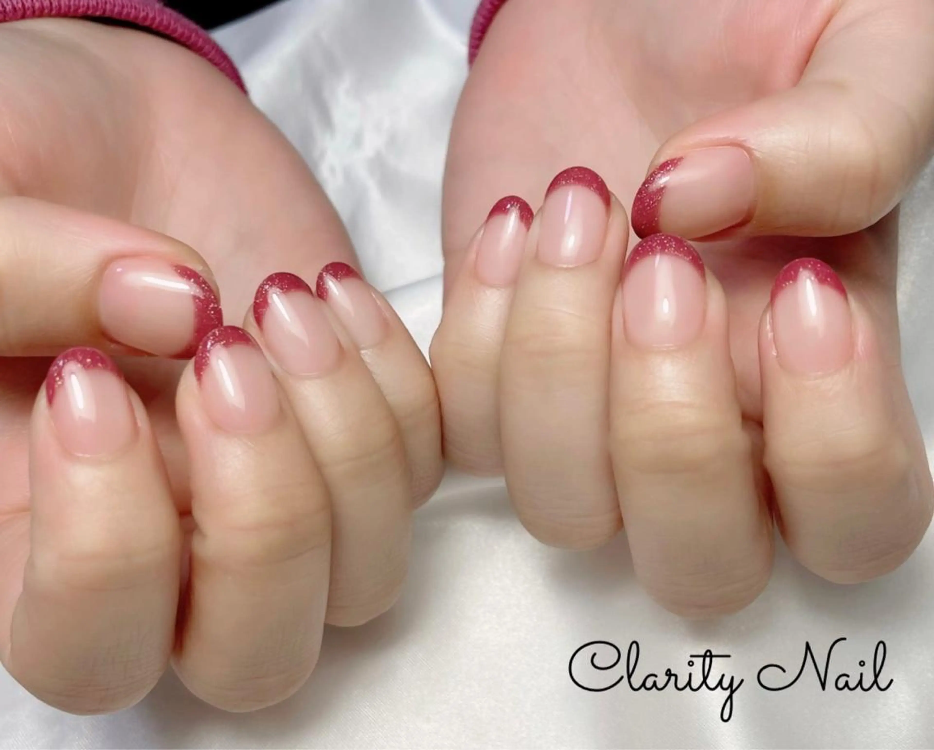 ネイル フレンチネイル ハンドネイル Clarity Nailのネイルデザイン