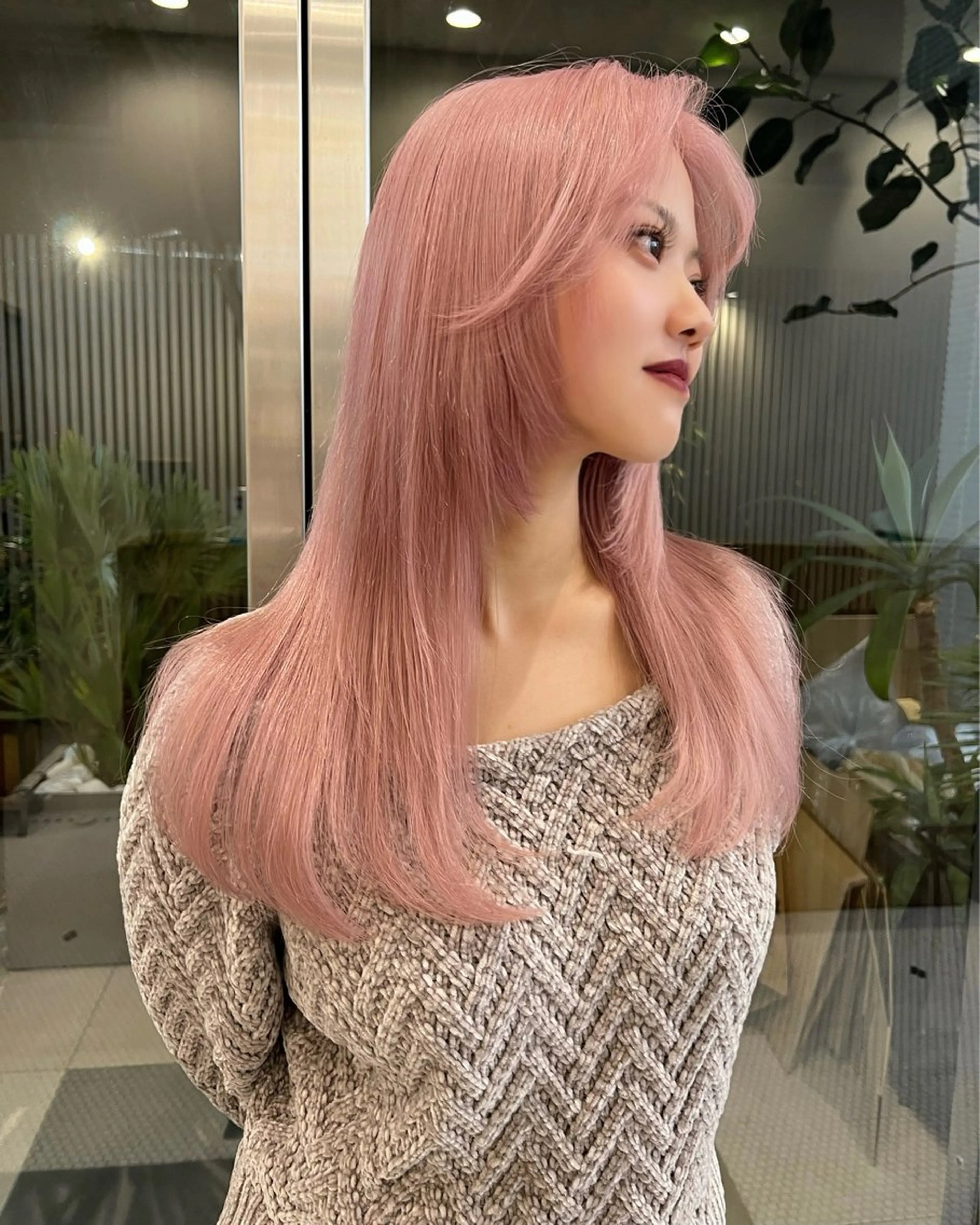 ロング カラー カット ヘアカラー トリートメント 抜きっぱなしブロンド /ハイトーン/カナタのヘアスタイル