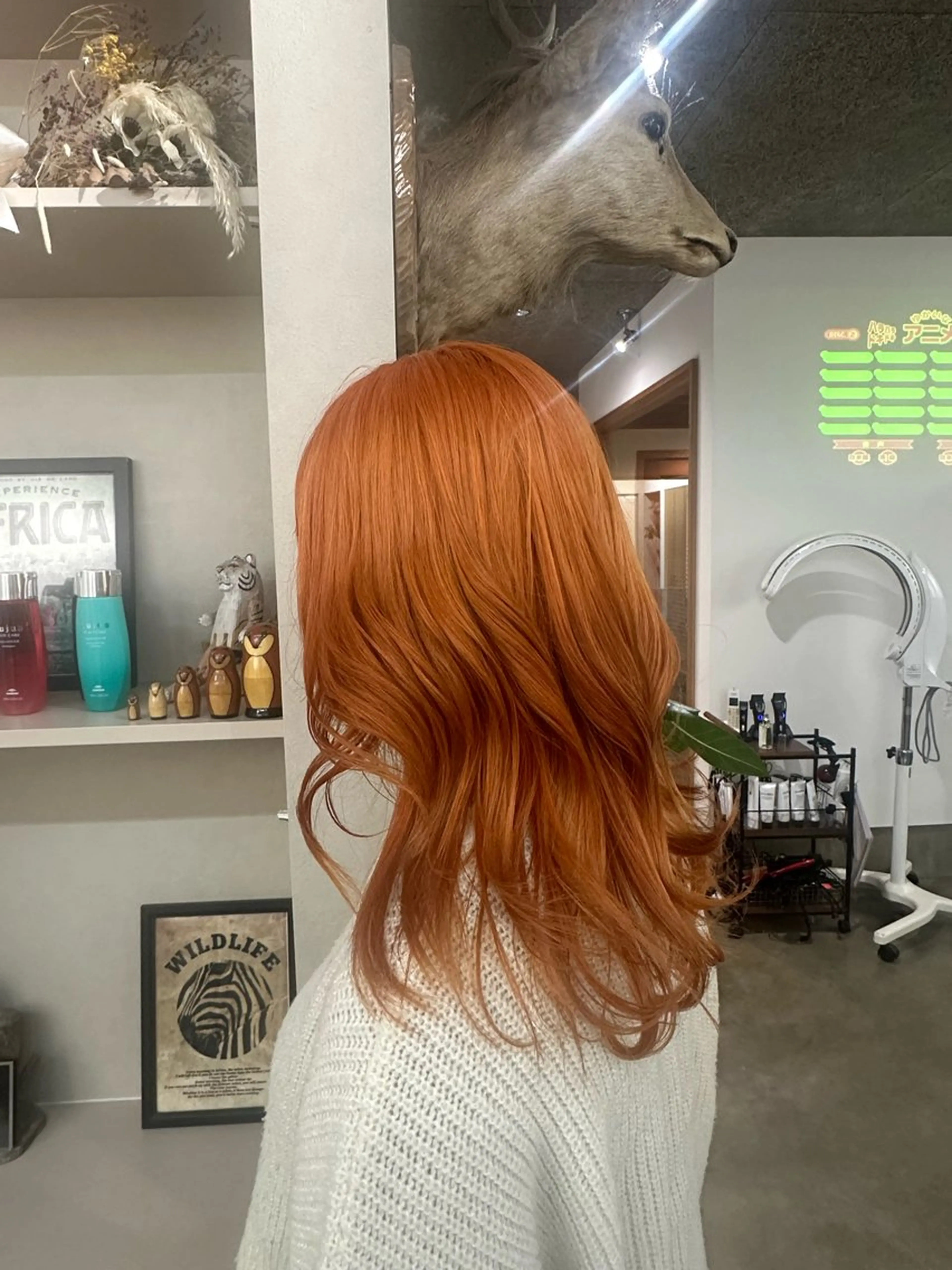 セミロング カラー ヘアカラー 大石 楓のヘアスタイル