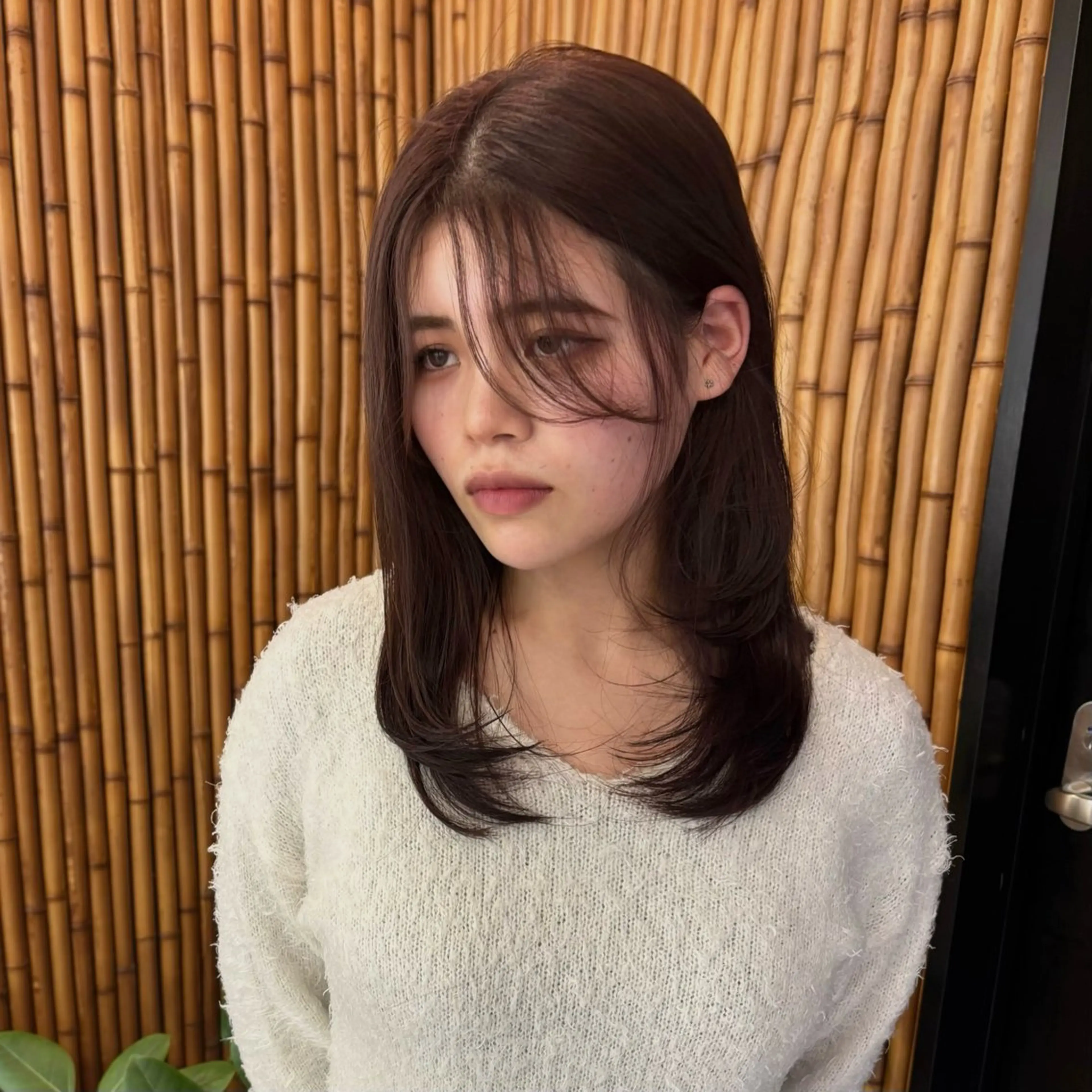 セミロング カラー ✨️髪質改善✨️ツヤ カラー✨️竹脇美奈のヘアスタイル