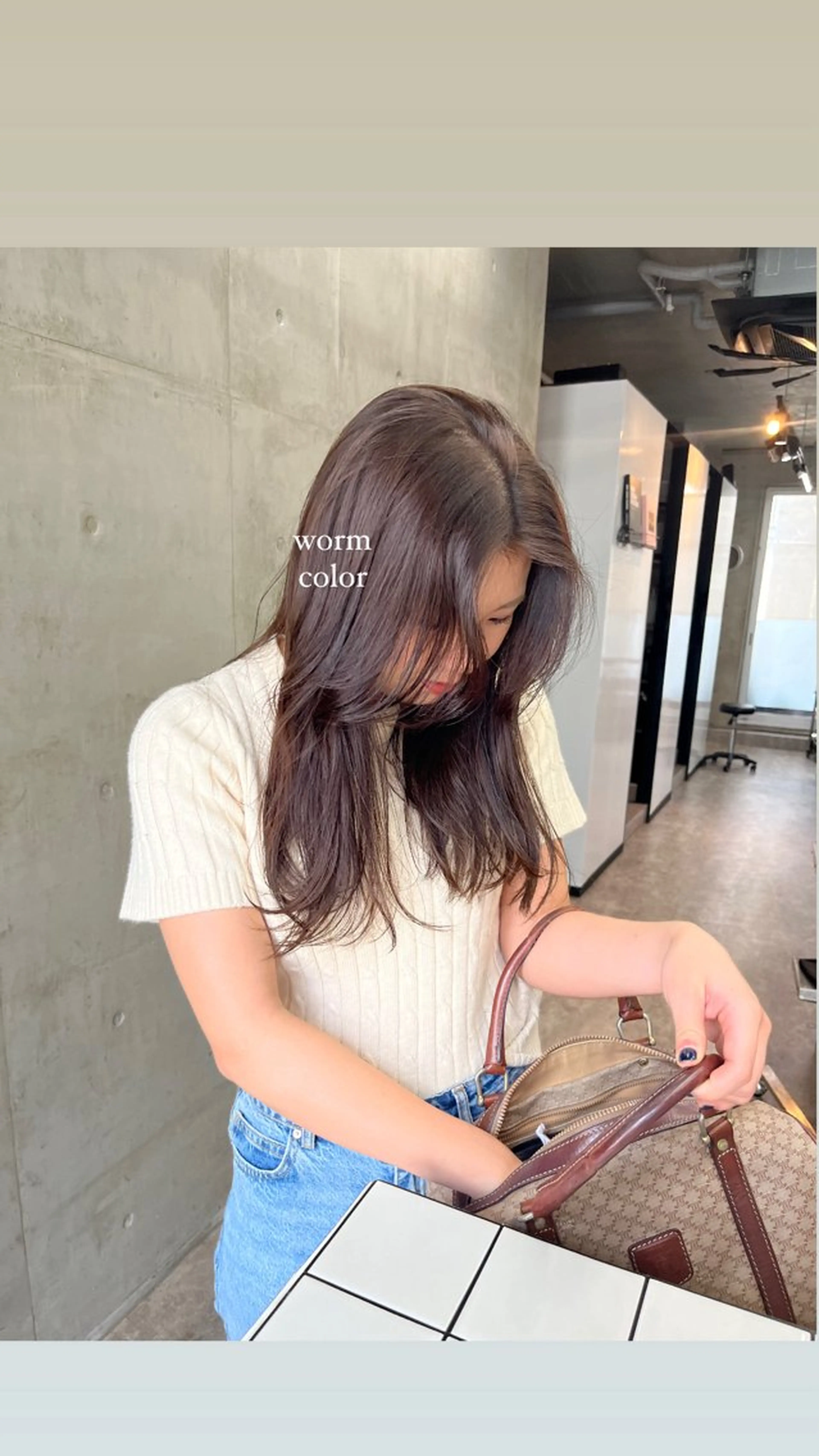 ロング 顔周りカット ヘアカラー 🤎𝐌𝐚𝐨⌇ お悩み解決美容師🤎のヘアスタイル