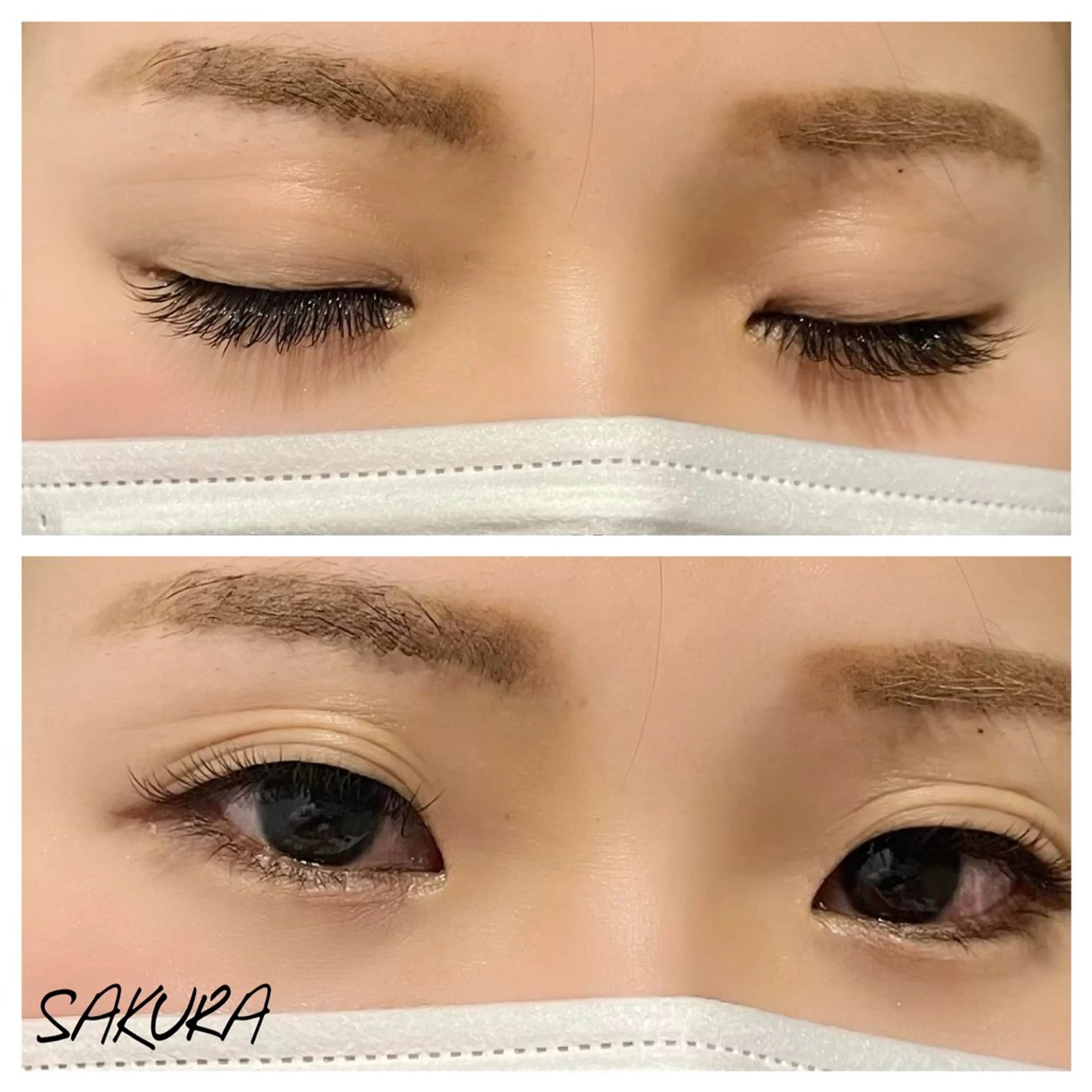 マツエク・マツパ カラーマツエク フラットラッシュ EYE405 SAKURAのマツエク・マツパデザイン