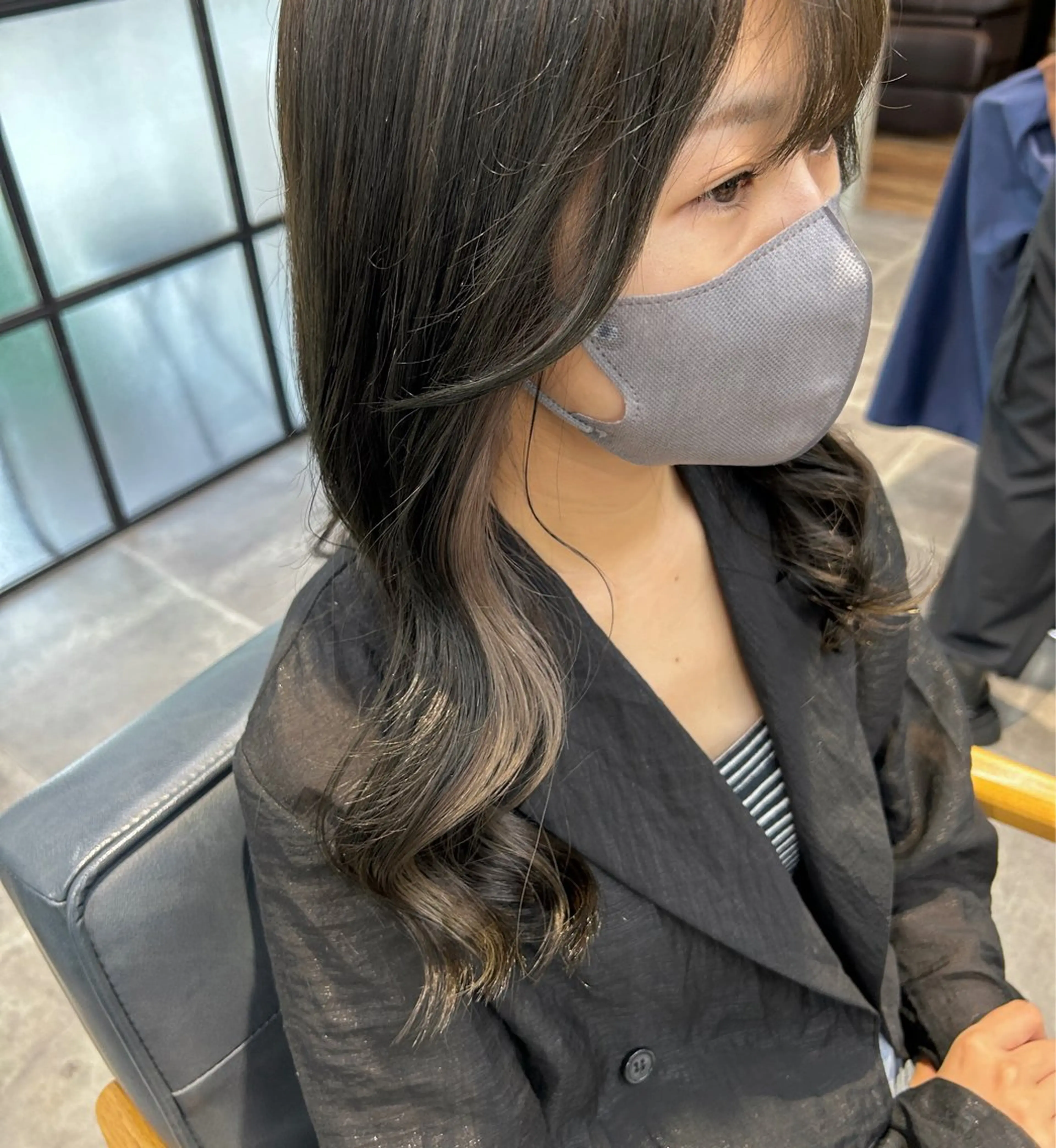 ロング カラー ヘアカラー トリートメント newi梅田🫧韓国 ヘア🫧sakiのヘアスタイル