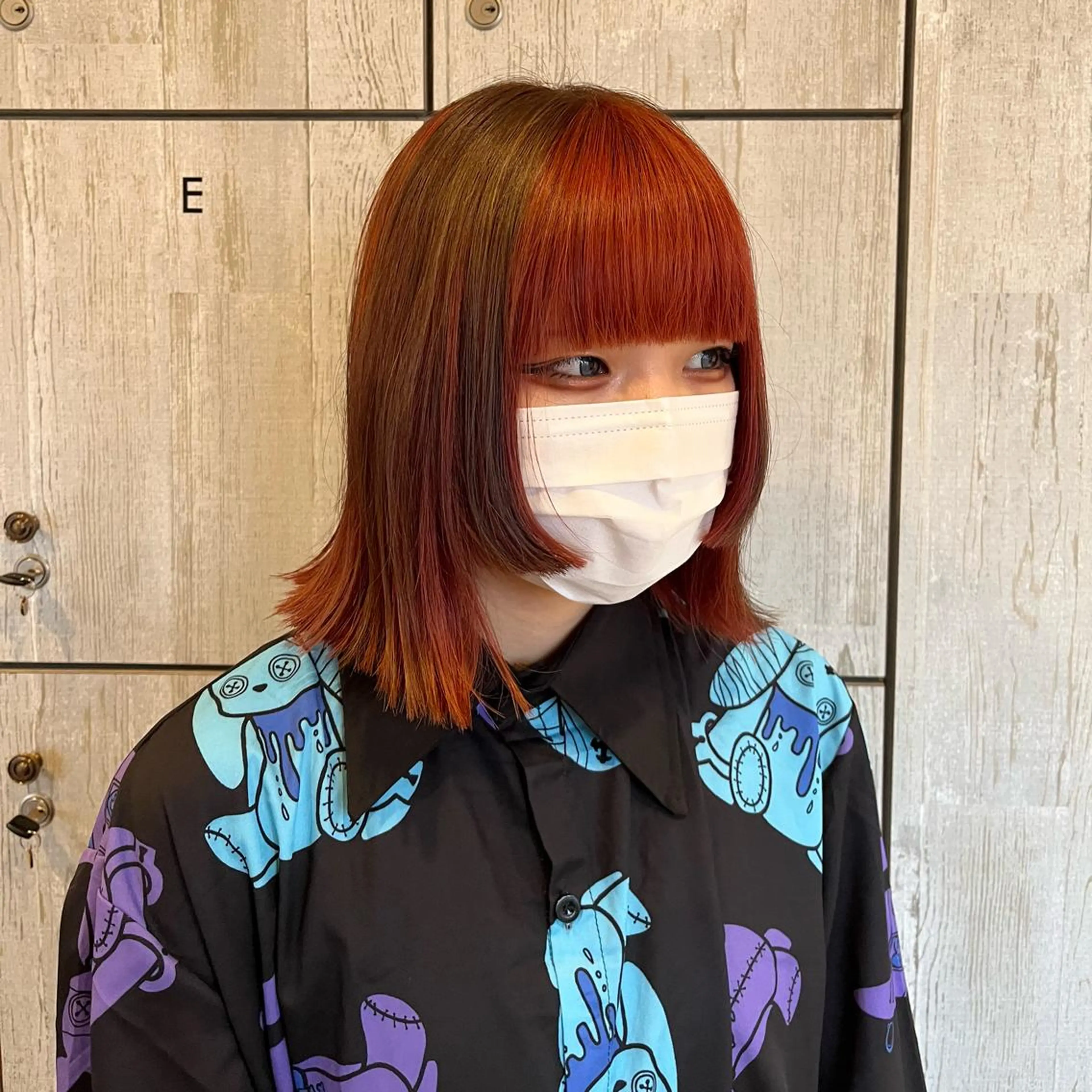 ミディアム カラー デザインカラー 姫カット ♡ナナコ♡ レイヤー/艶髪のヘアスタイル