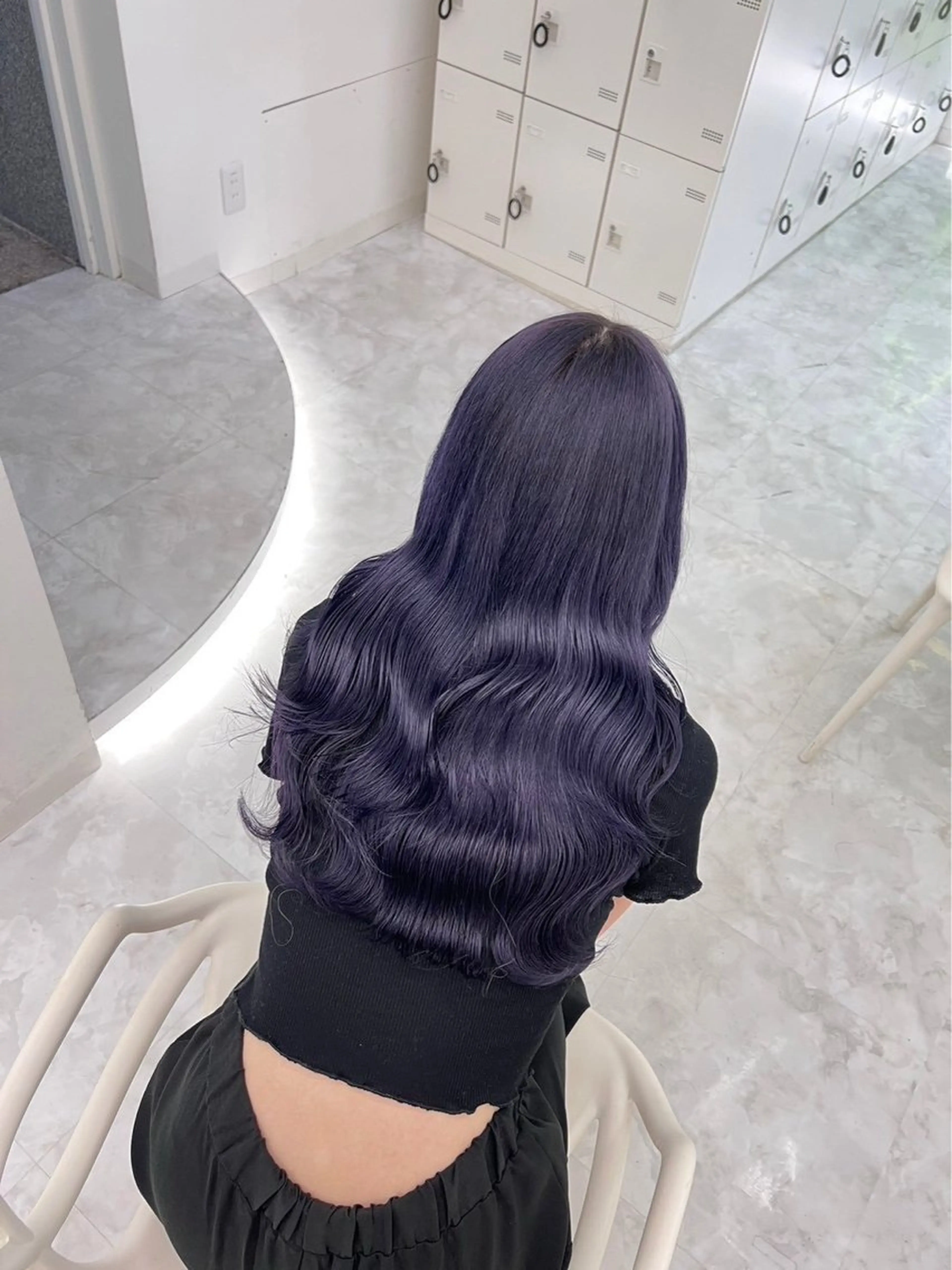 ロング ヘアカラー 佐藤 笑瑠のヘアスタイル