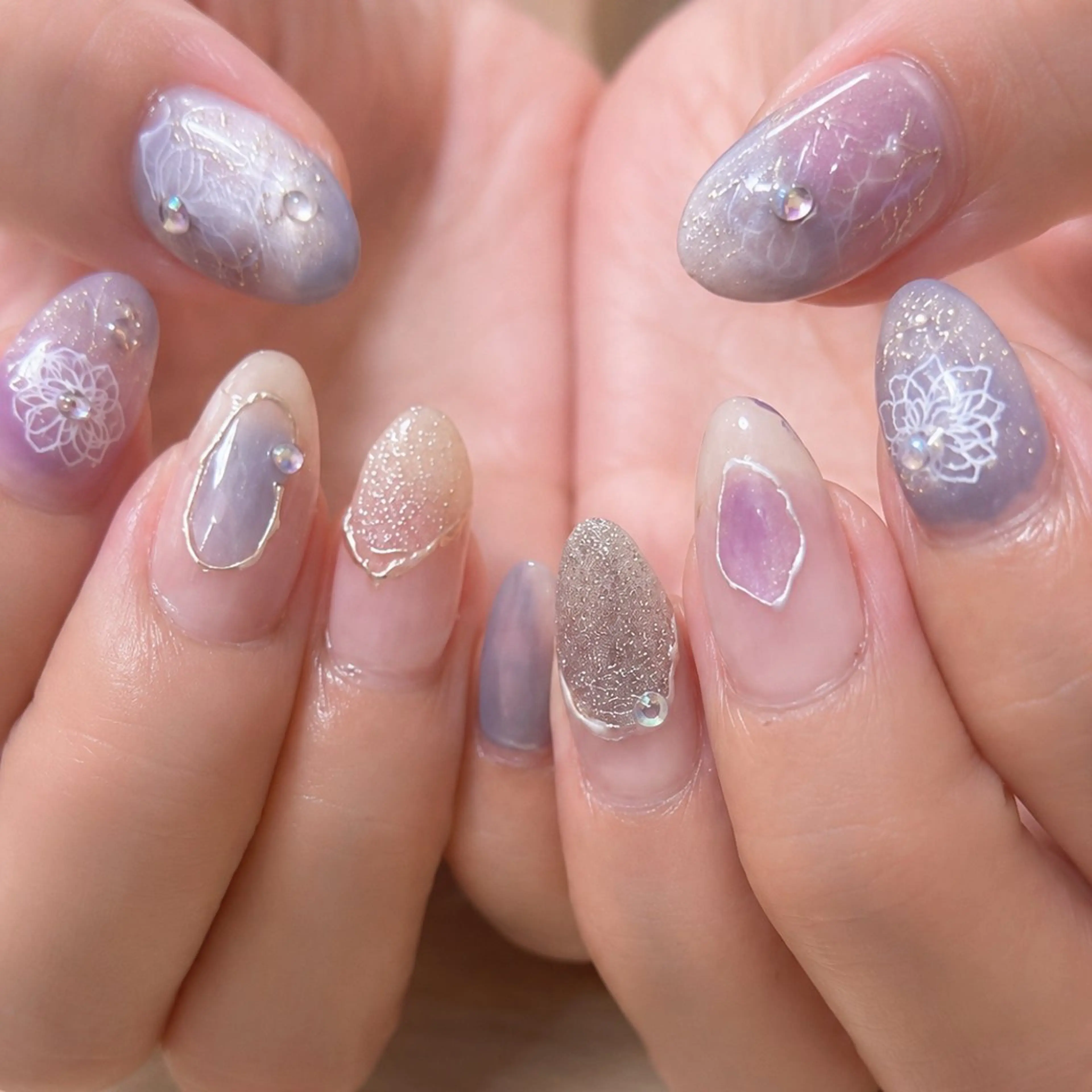 カラー 透明感カラー ハンドネイル Kii nailのネイルデザイン