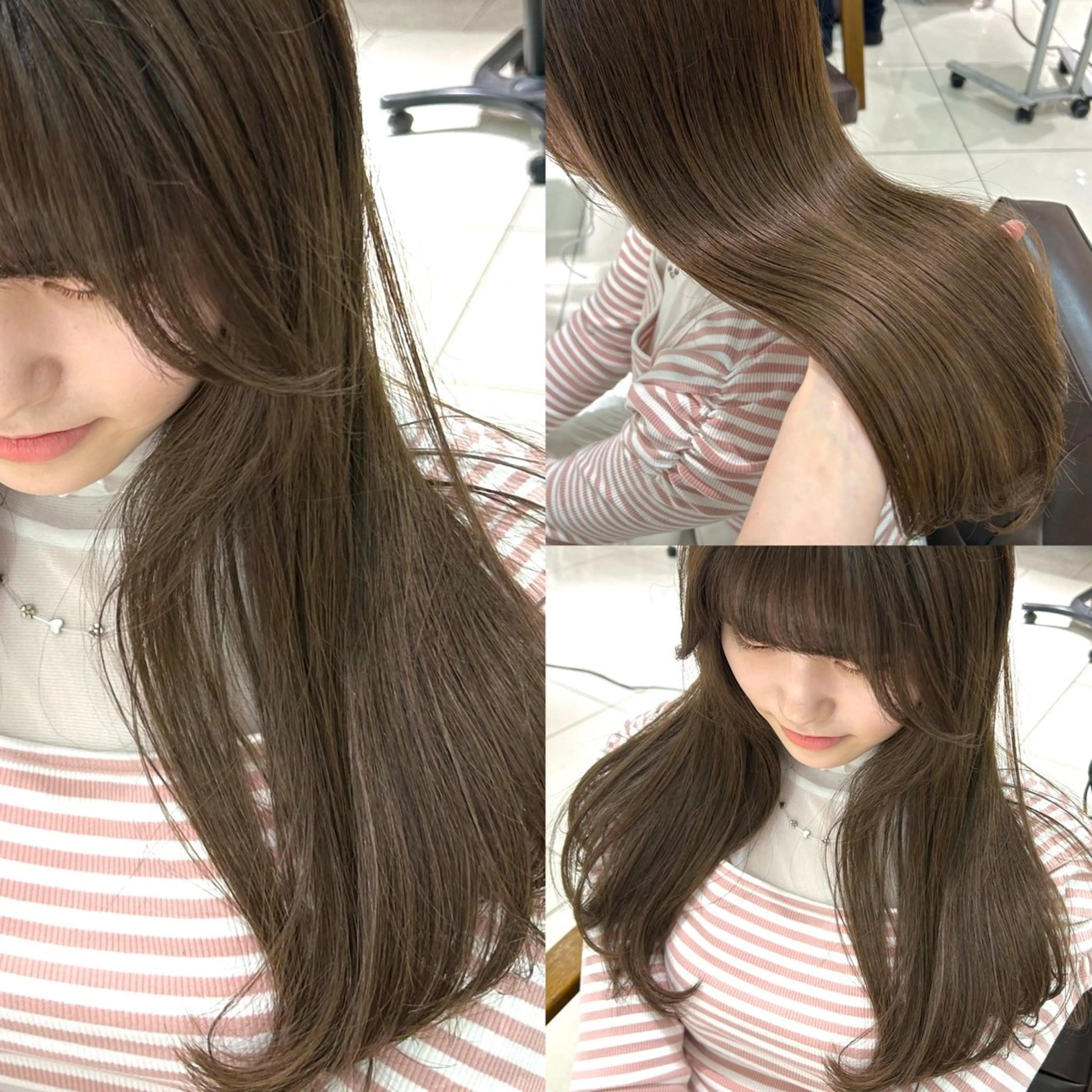 ロング カラー 透明感カラー 古山 結季🌙🖤のヘアスタイル