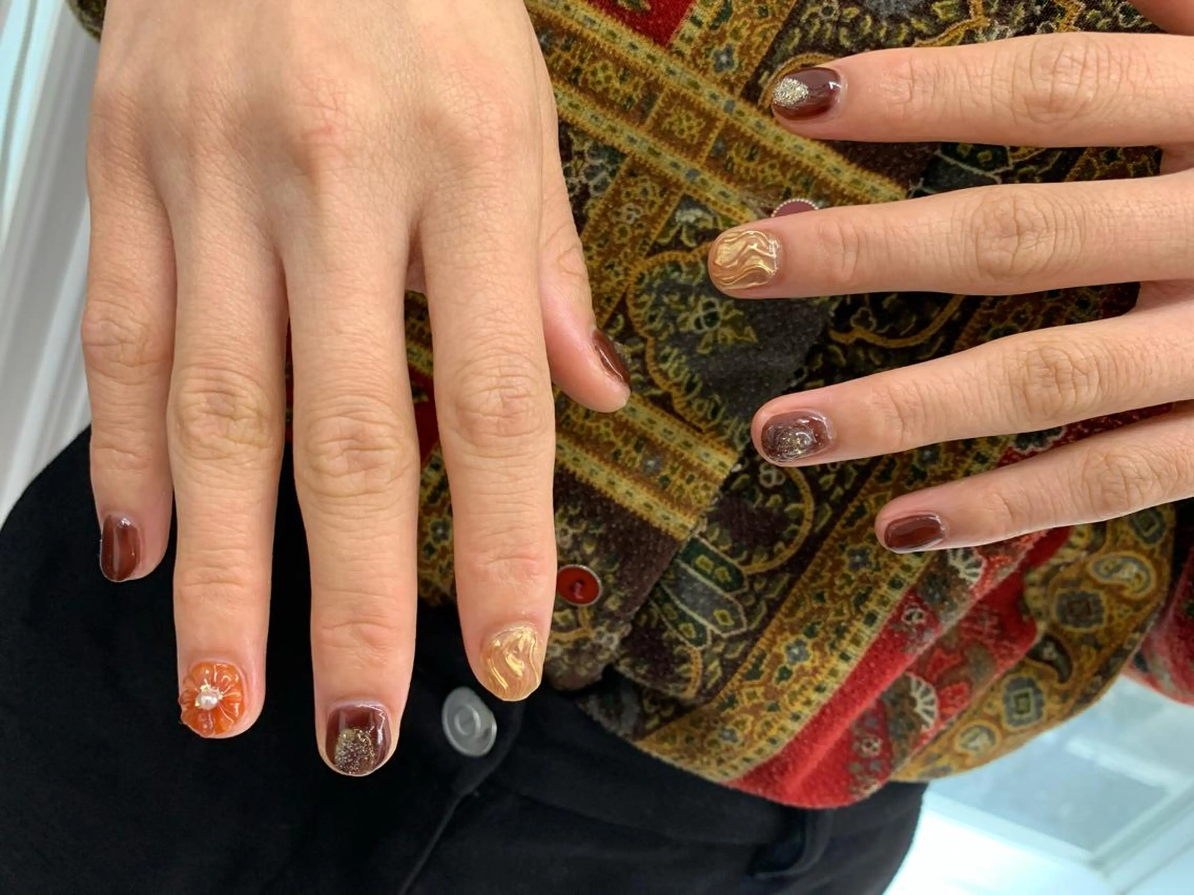 ネイル 持ち込み マキノ ユイのネイルデザイン