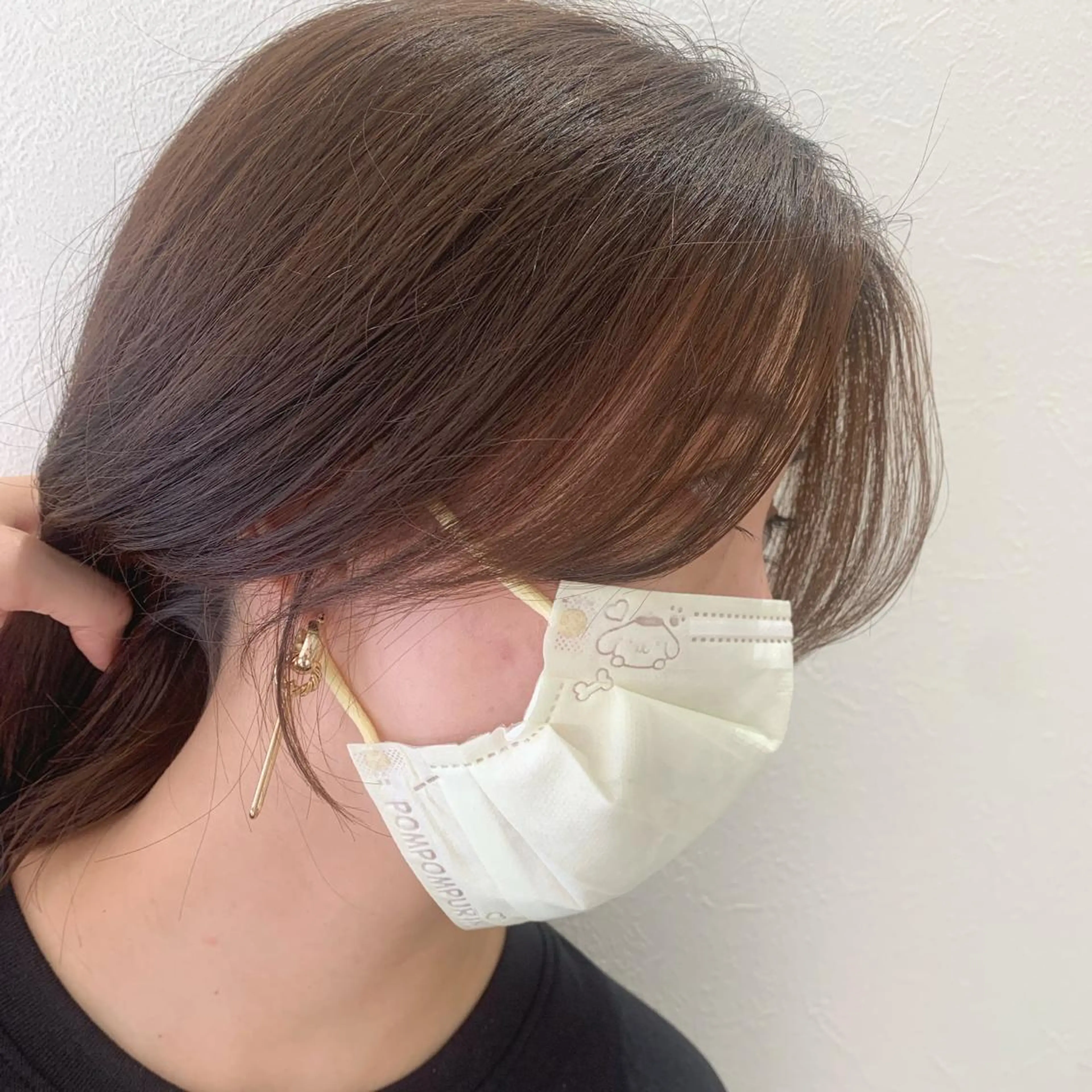 ミディアム 韓国風ヘア カット トリートメント hub hair レイヤー/透明感のヘアスタイル