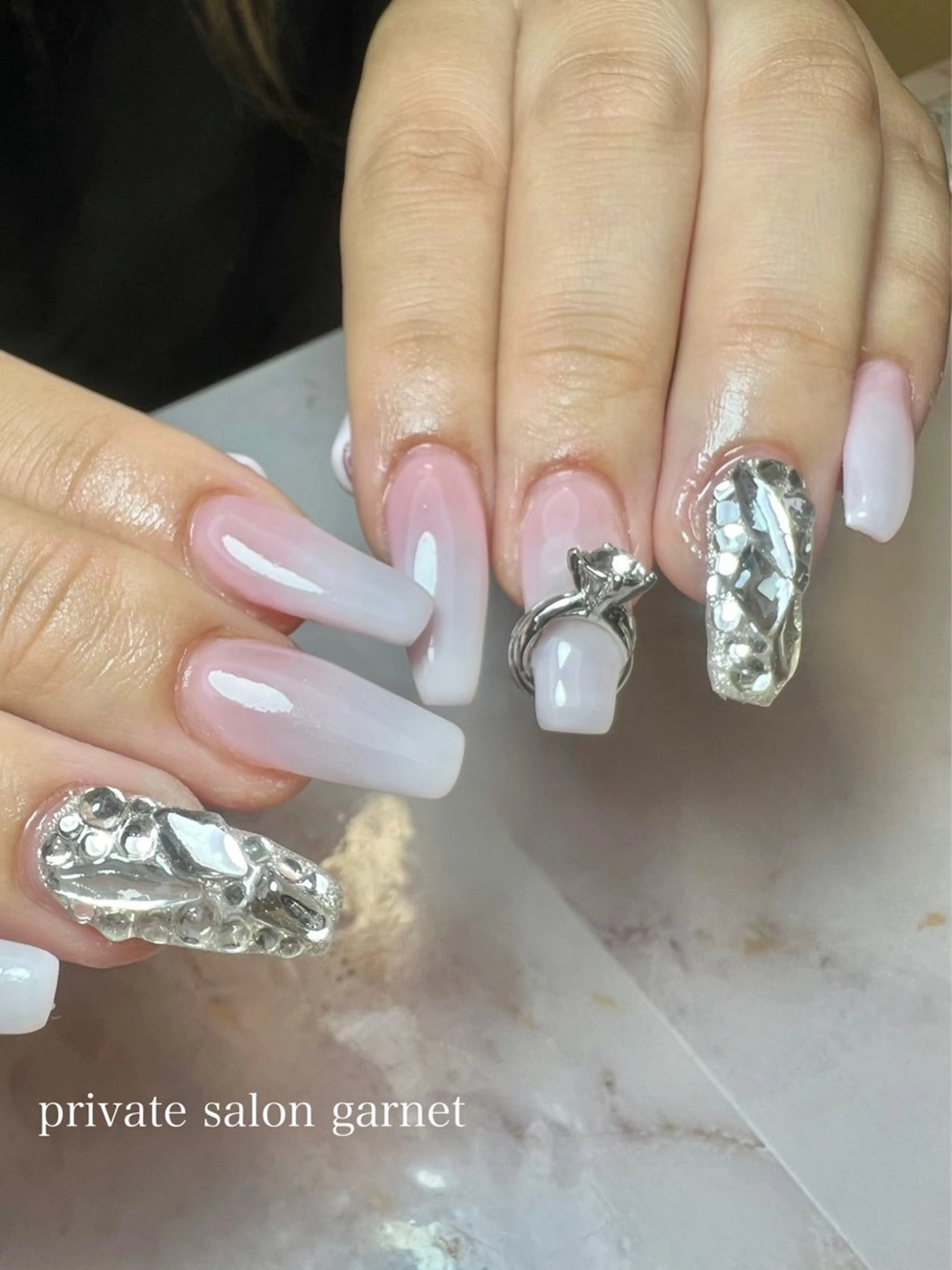 ネイル ワンホンネイル ハンドネイル Garnet nailのネイルデザイン