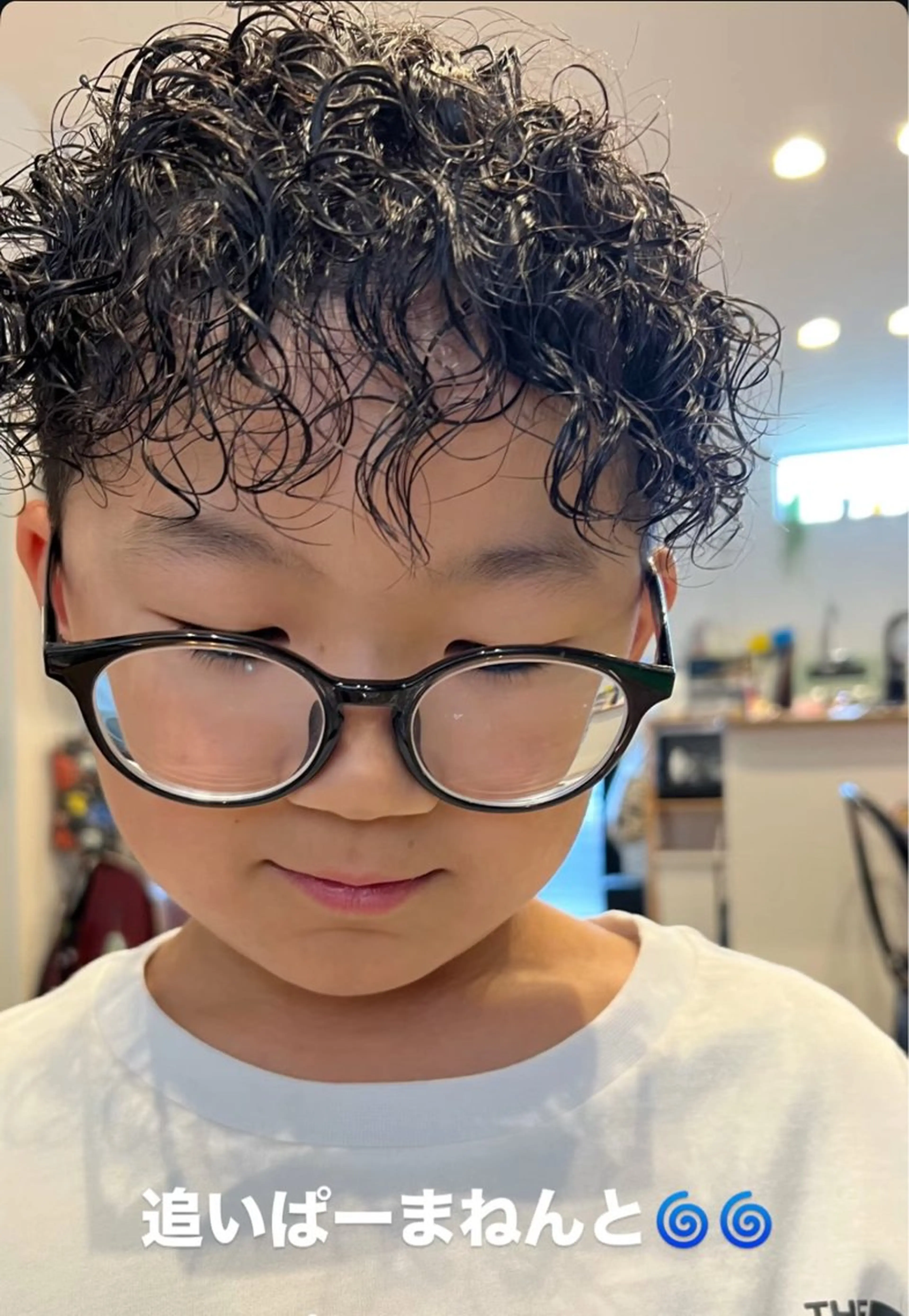 パーマ メンズ キッズ メンズパーマ Hair room Leaのヘアスタイル