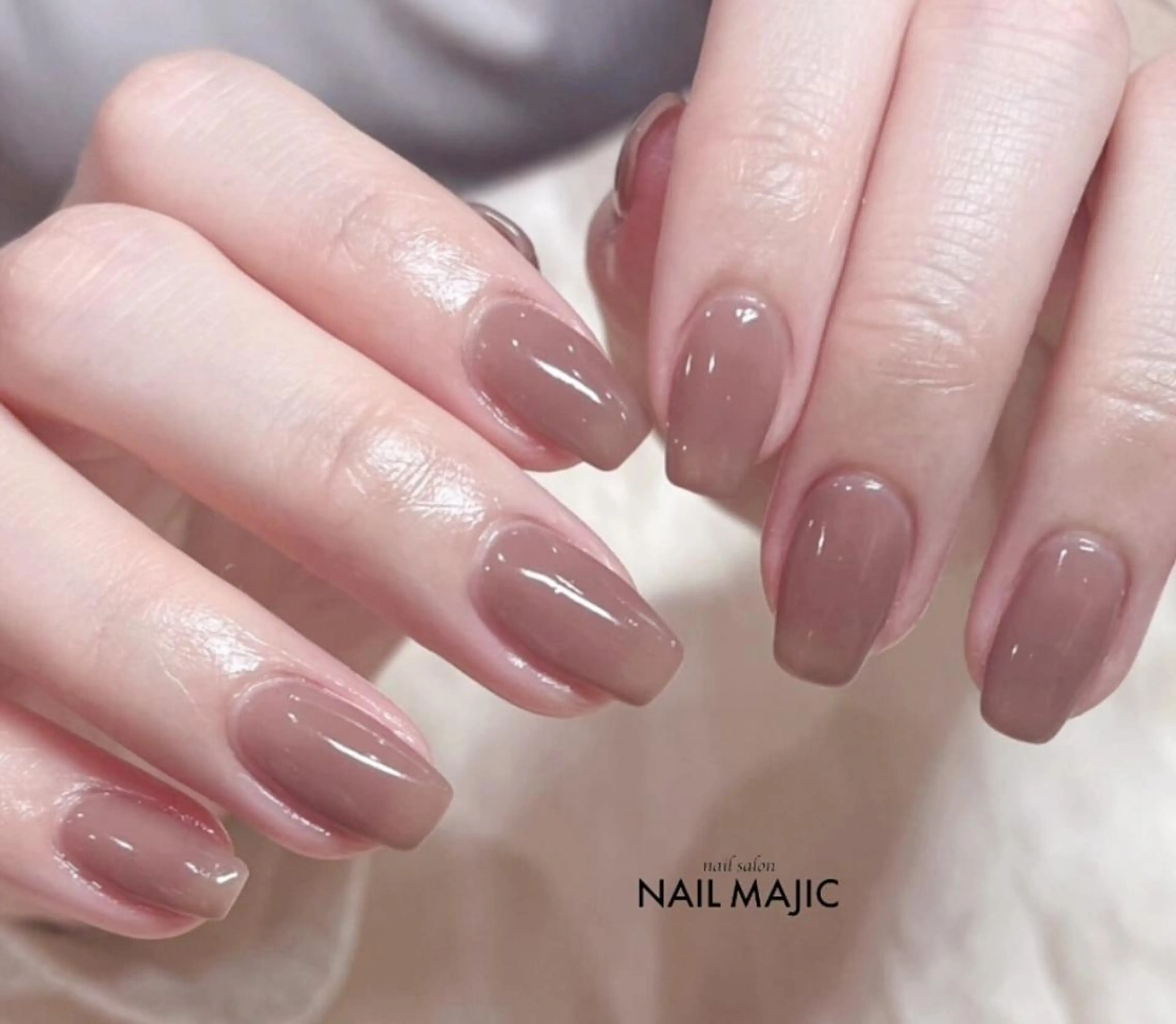 ネイル フラッシュネイル マグネットネイル ワンカラーネイル 💎ネイル マジック💎のネイルデザイン