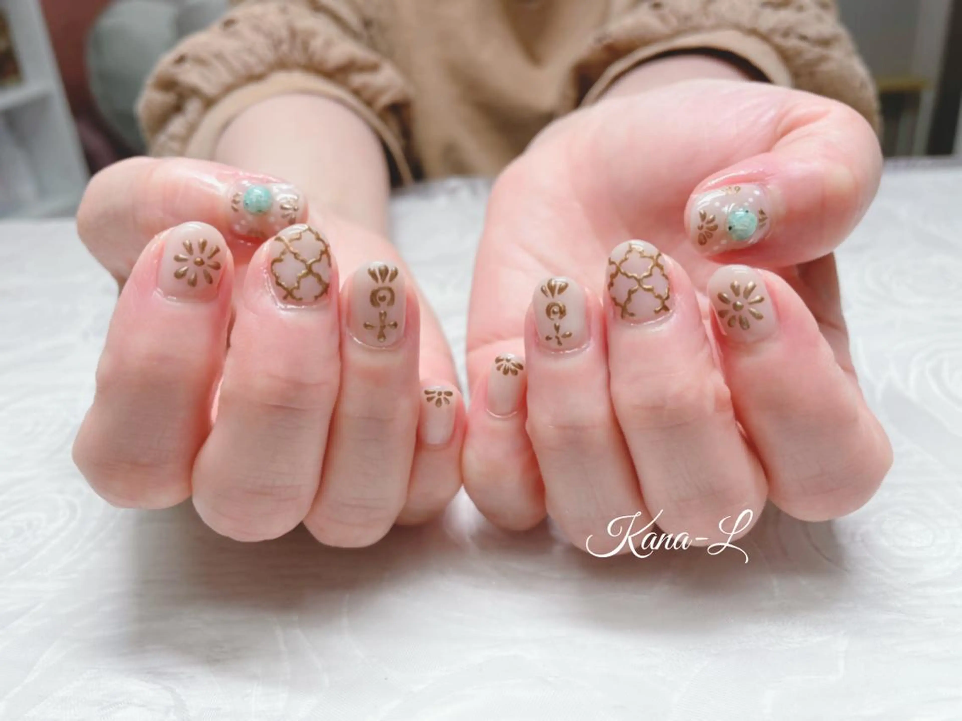 カラー ネイル アートネイル 芦辺 香奈のネイルデザイン