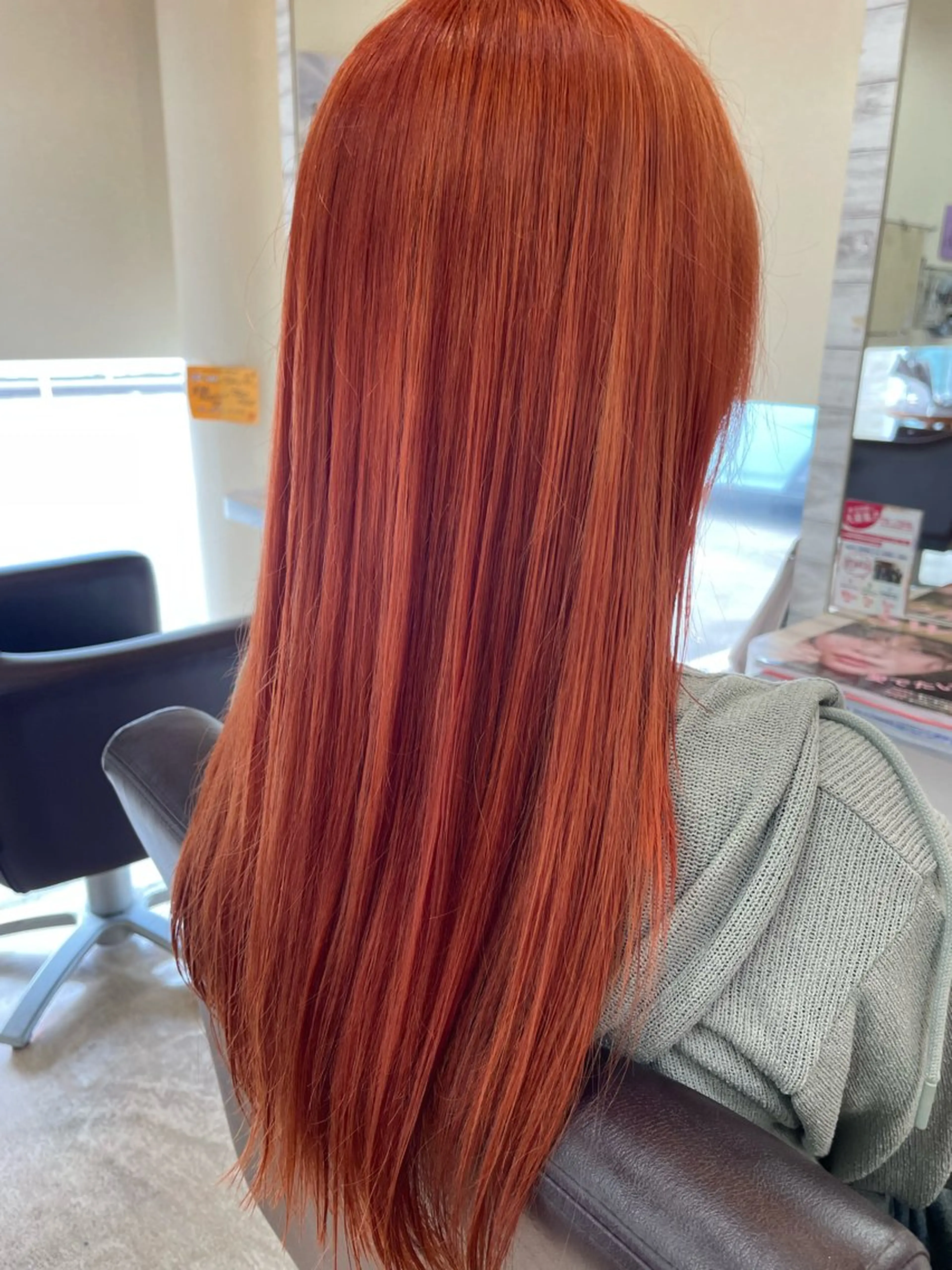 カラー ハイトーンカラー オレンジ 桜井 陸のヘアスタイル