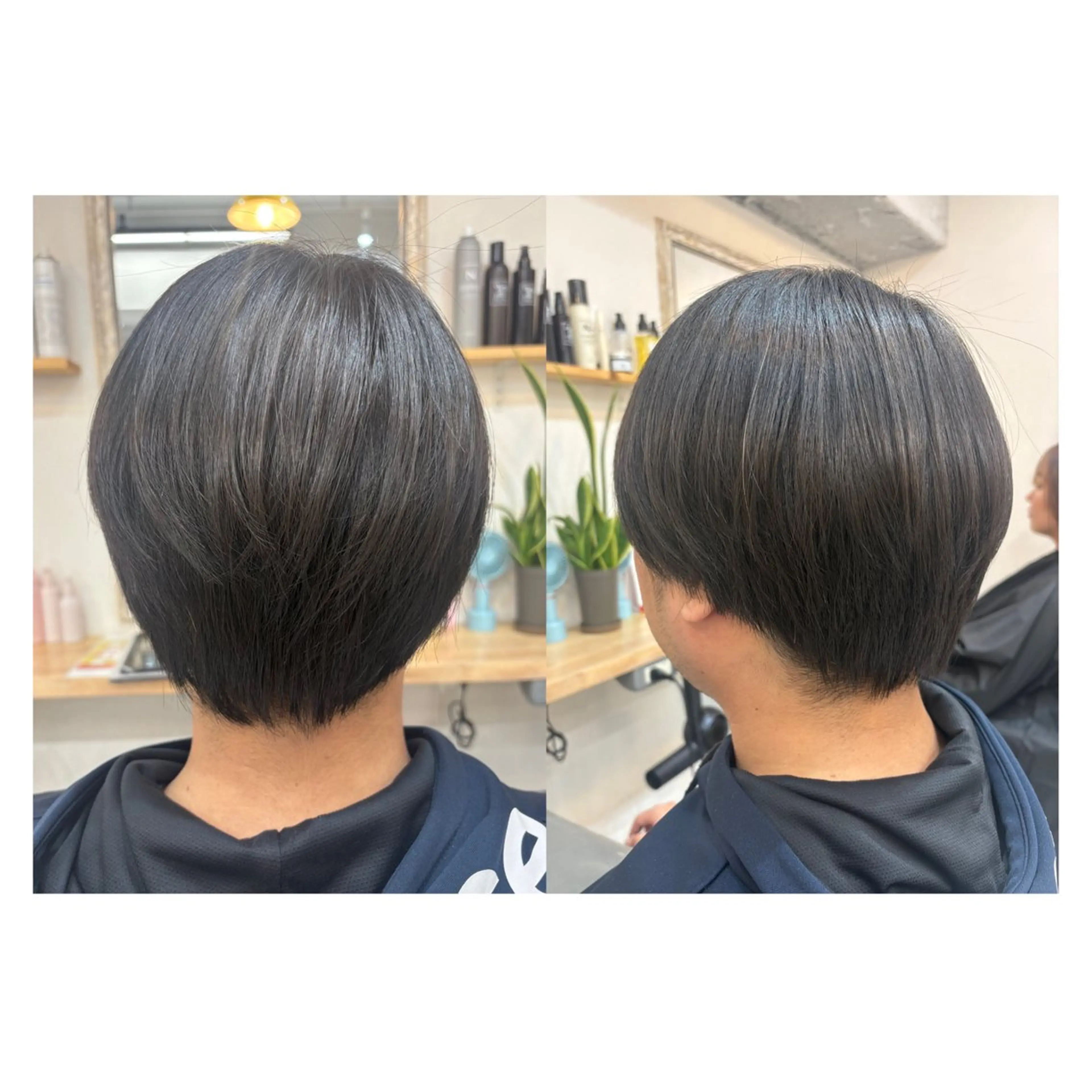 メンズ レイヤーカット・ 縮毛矯正 星野のヘアスタイル