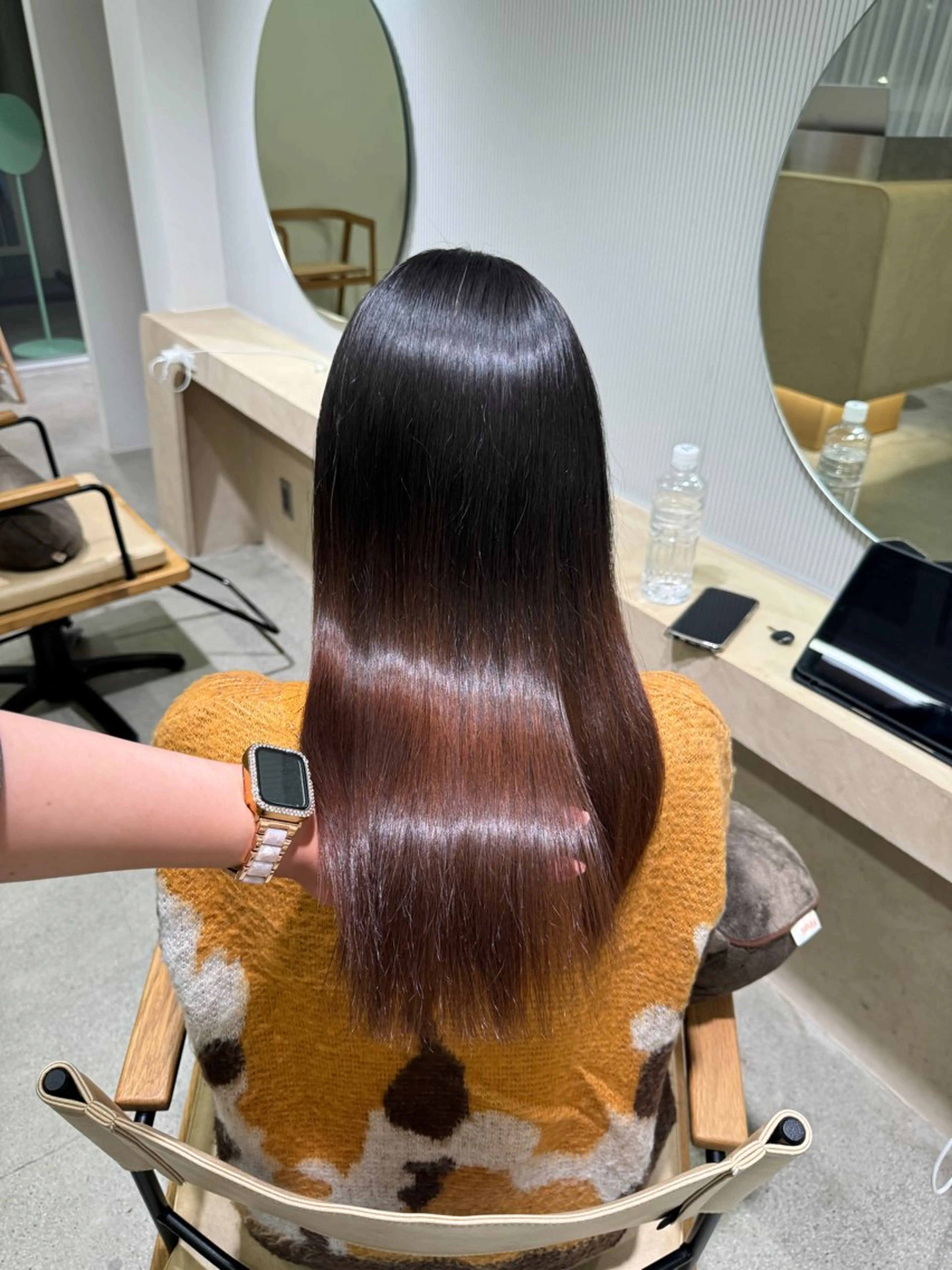 パーマ ストレートパーマ 落合しほ/韓国ヘア/ 髪質改善/縮毛矯正のヘアスタイル